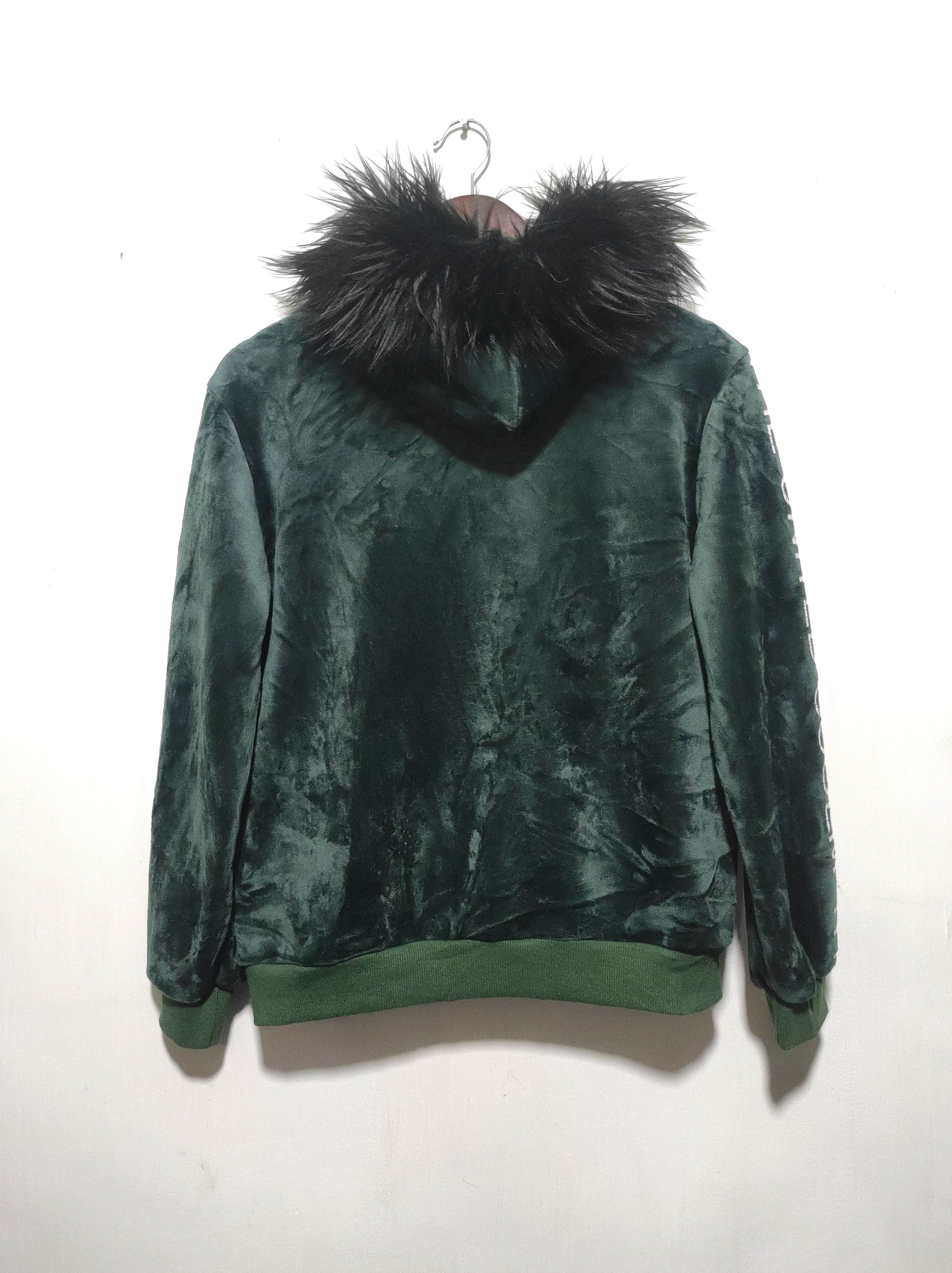 Hysteric Glamour Velvet Green Zipper Fur Hoodie LGB style Size S / US 4 / IT 40 - 14 Thumbnail
