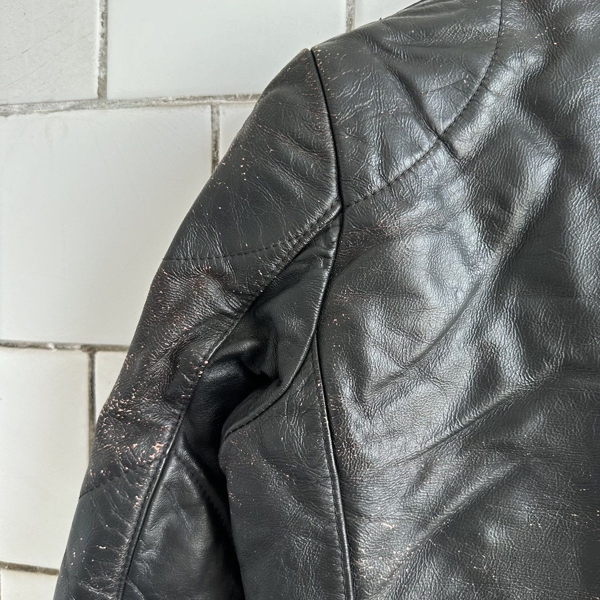 Vintage Vintage Moto Leather Jacket Tour Style USA 90s Y2K Size US S / EU 44-46 / 1 - 12 Thumbnail