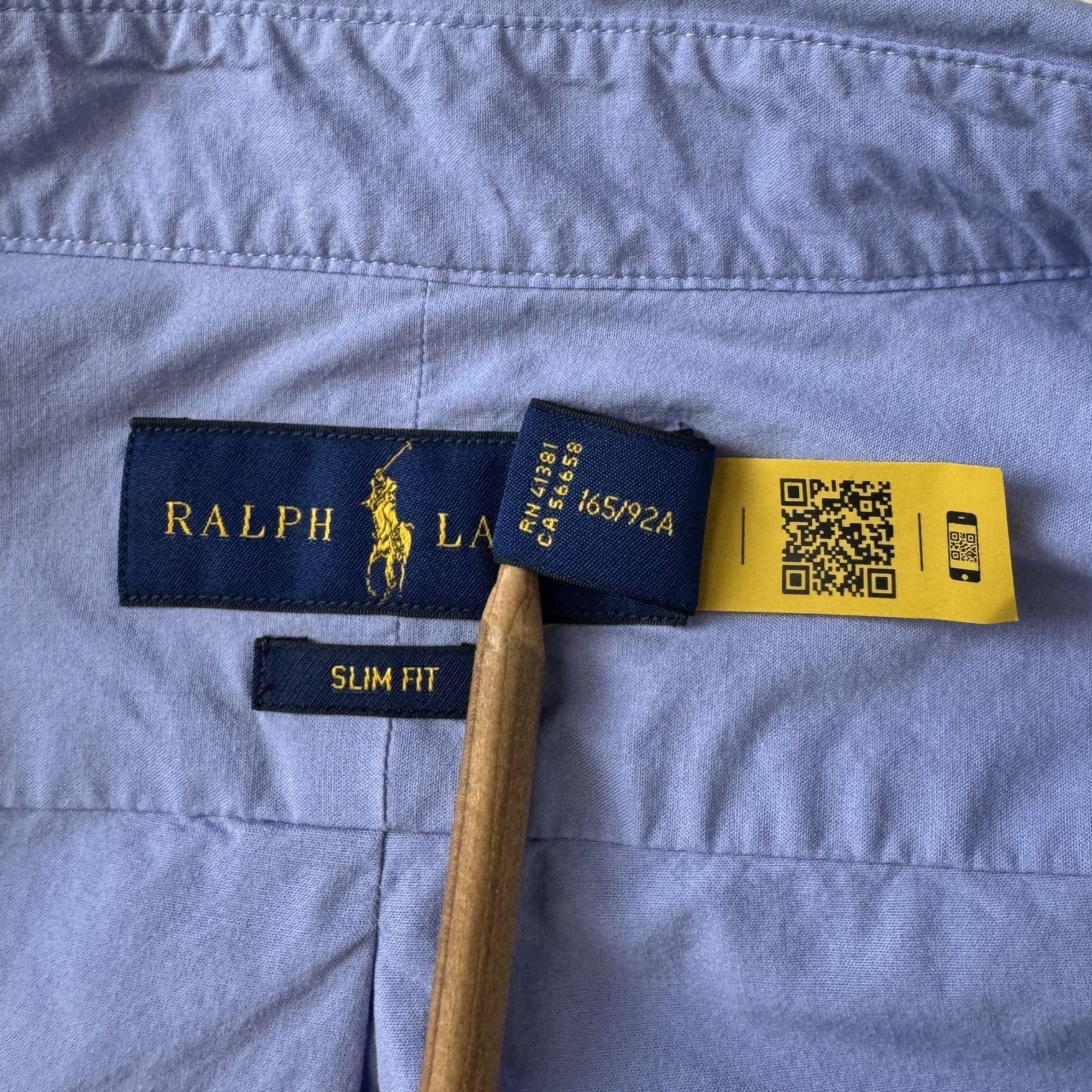 Polo Ralph Lauren Slim Fit Stretch End-On-End Shirt Size US S / EU 44-46 / 1 - 4 Thumbnail