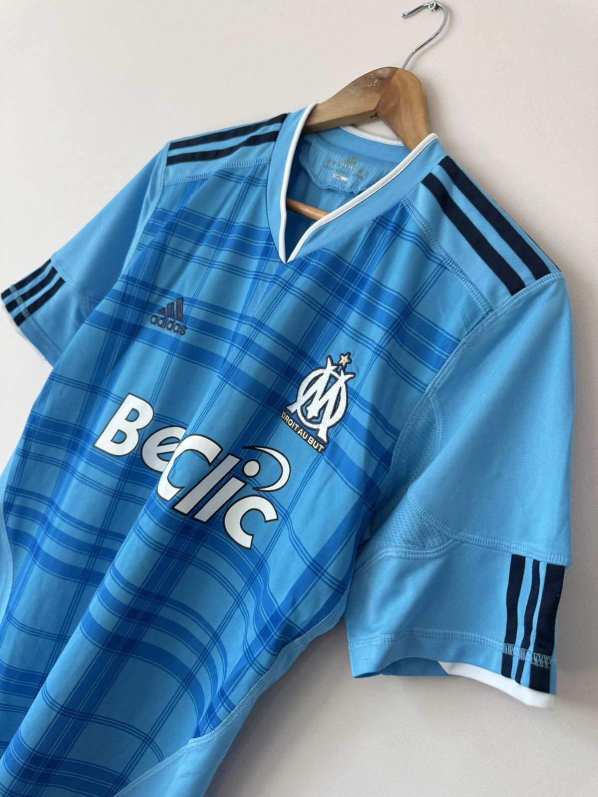 Adidas Olympique Marseille 2010-2011 Away Soccer Jersey Shirt Kit Size US M / EU 48-50 / 2 - 6 Thumbnail