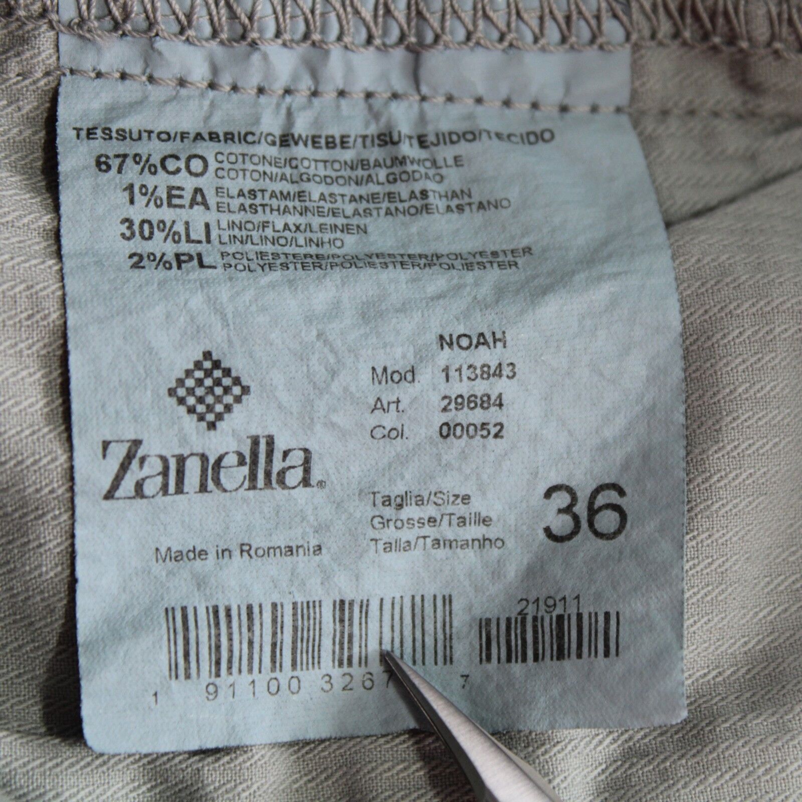 Zanella Zanella New with tags Chino Size 36 US In Gray Size US 36 / EU 52 - 7 Thumbnail