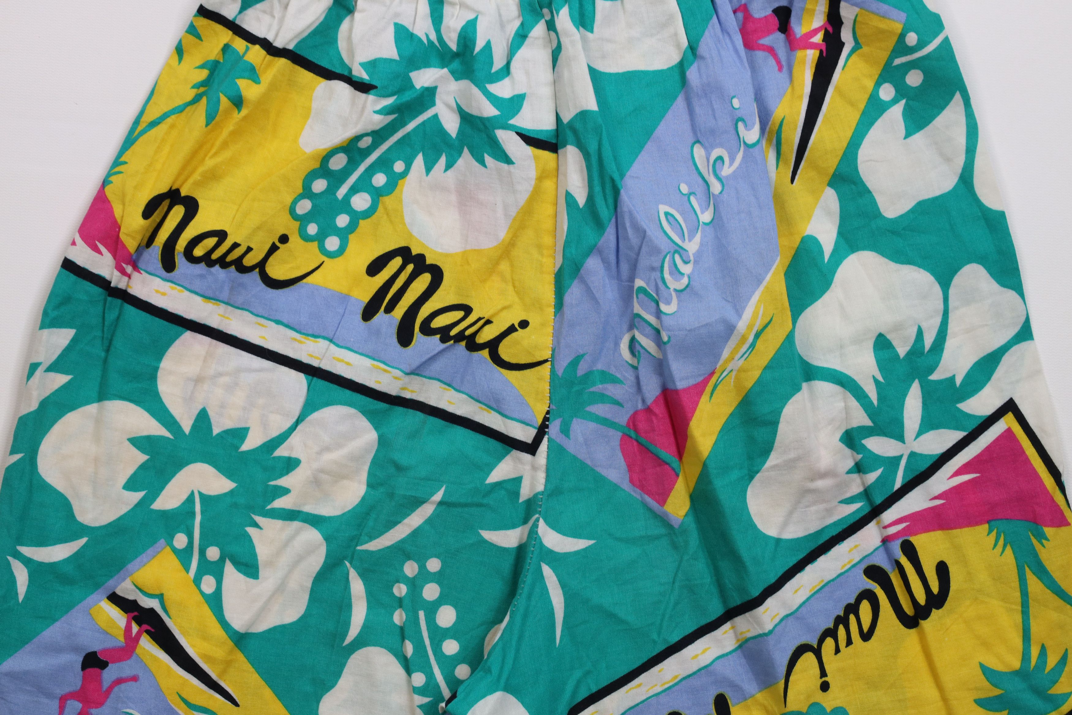 Vintage Vintage 90s Streetwear Baggy Abstract Flower Surf Shorts USA Size 26" / US 2 / IT 38 - 11 Thumbnail