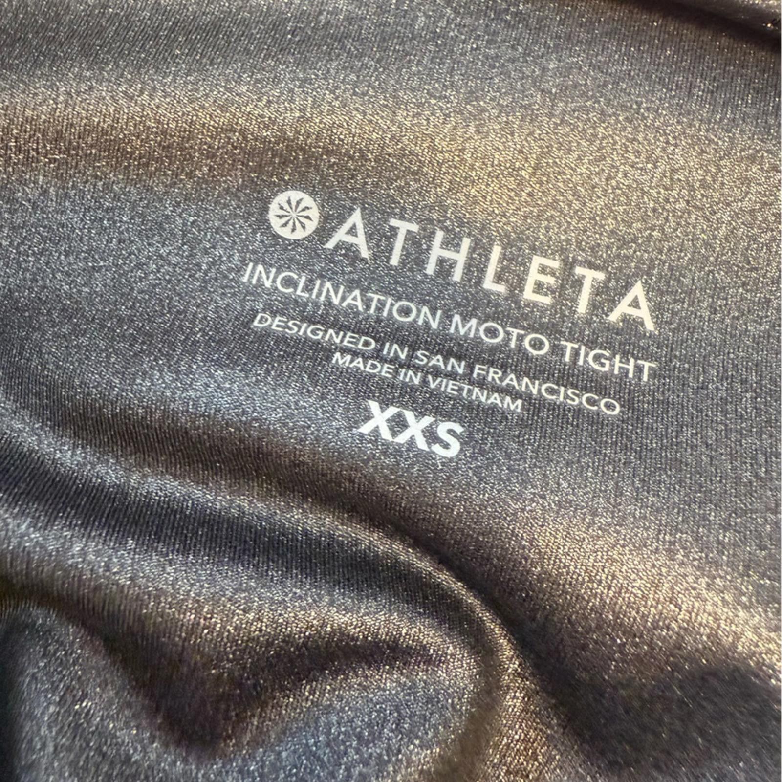 Other Athleta Inclination Moto Tight black shimmery leggings XXS Size 25" / US 0 / IT 36 - 5 Thumbnail