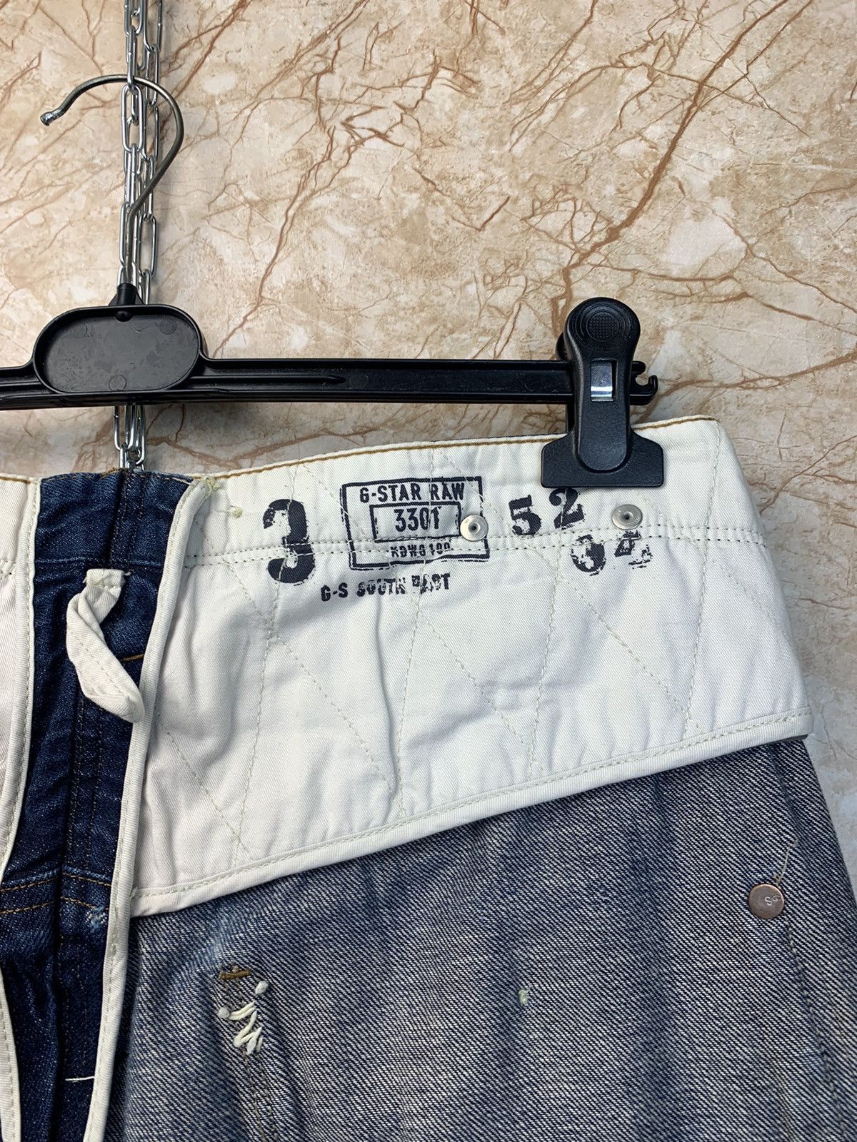 G-Star Lumber Narrow Handcrafted Buckle Back Selvedge Denim Jeans Size US 31 - 20 Thumbnail