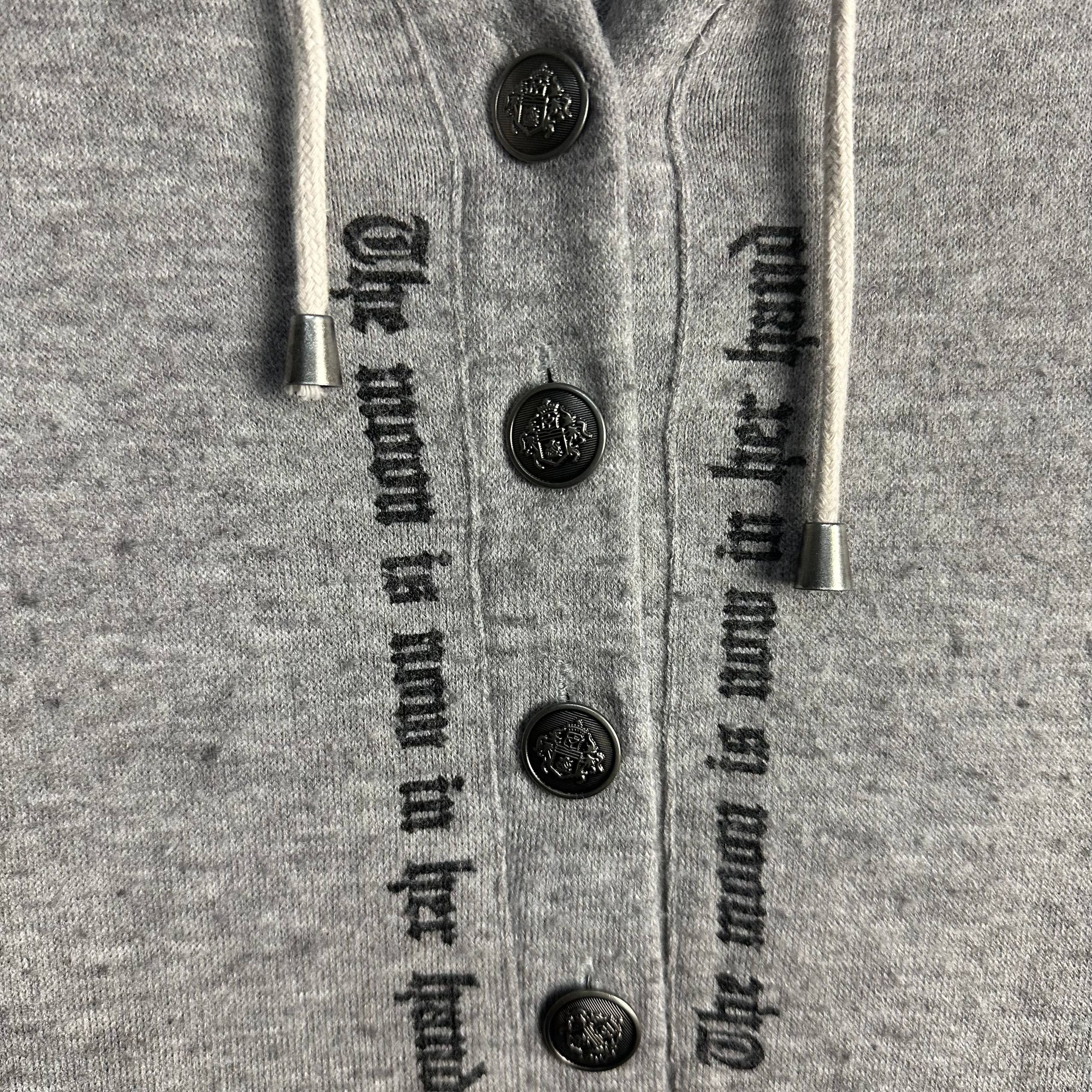 If Six Was Nine 2000s Ryu Ryu Skull Poem Pullover Hoodie Size US L / EU 52-54 / 3 - 7 Thumbnail