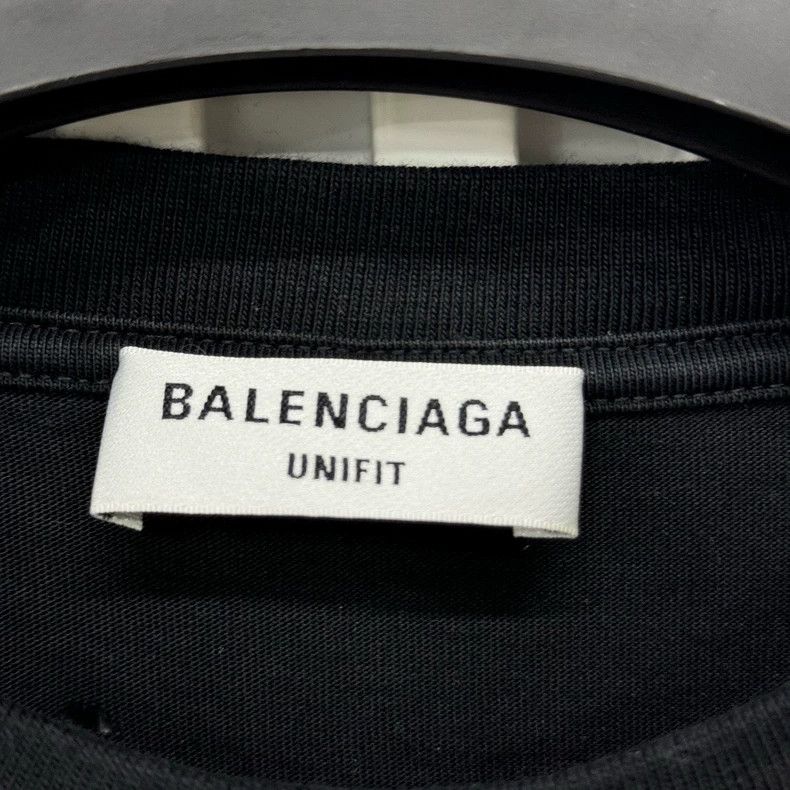 Balenciaga Balenciaga Black logo destroys short sleeves Size US S / EU 44-46 / 1 - 5 Thumbnail