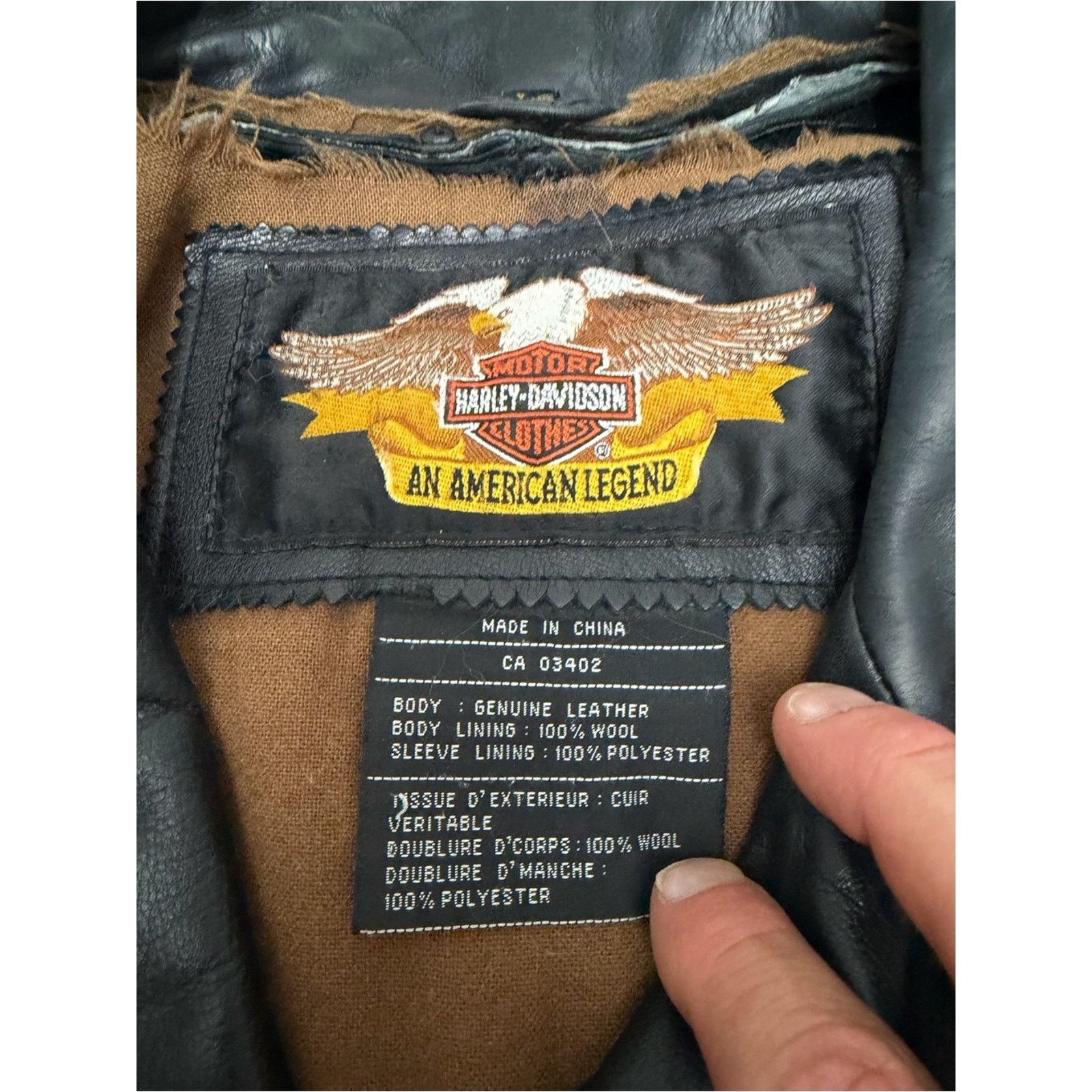Harley Davidson Vintage Harley Davidson Men’s Stitched Flame Leather Jacket Size US L / EU 52-54 / 3 - 8 Thumbnail