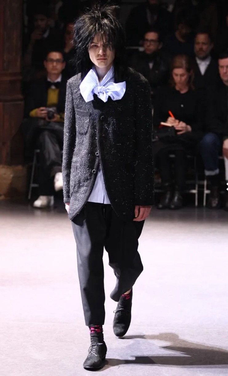 Comme des Garcons Homme Plus Fall12 Blk Poly Cropped Pants Size US 30 / EU 46 - 1 Thumbnail