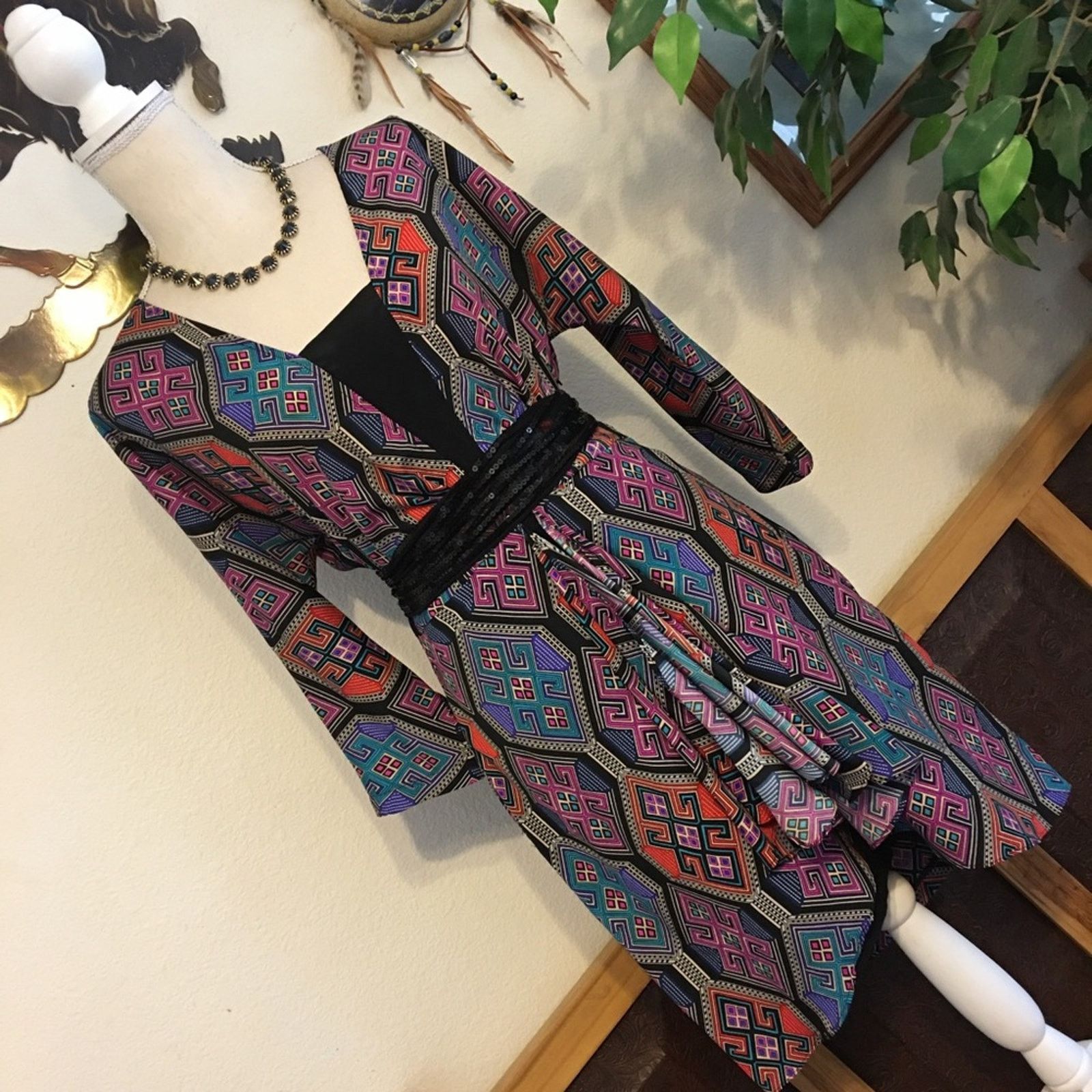 Mara Hoffman Mara Hoffman geometric print silk summer dress Size M / US 6-8 / IT 42-44 - 2 Thumbnail