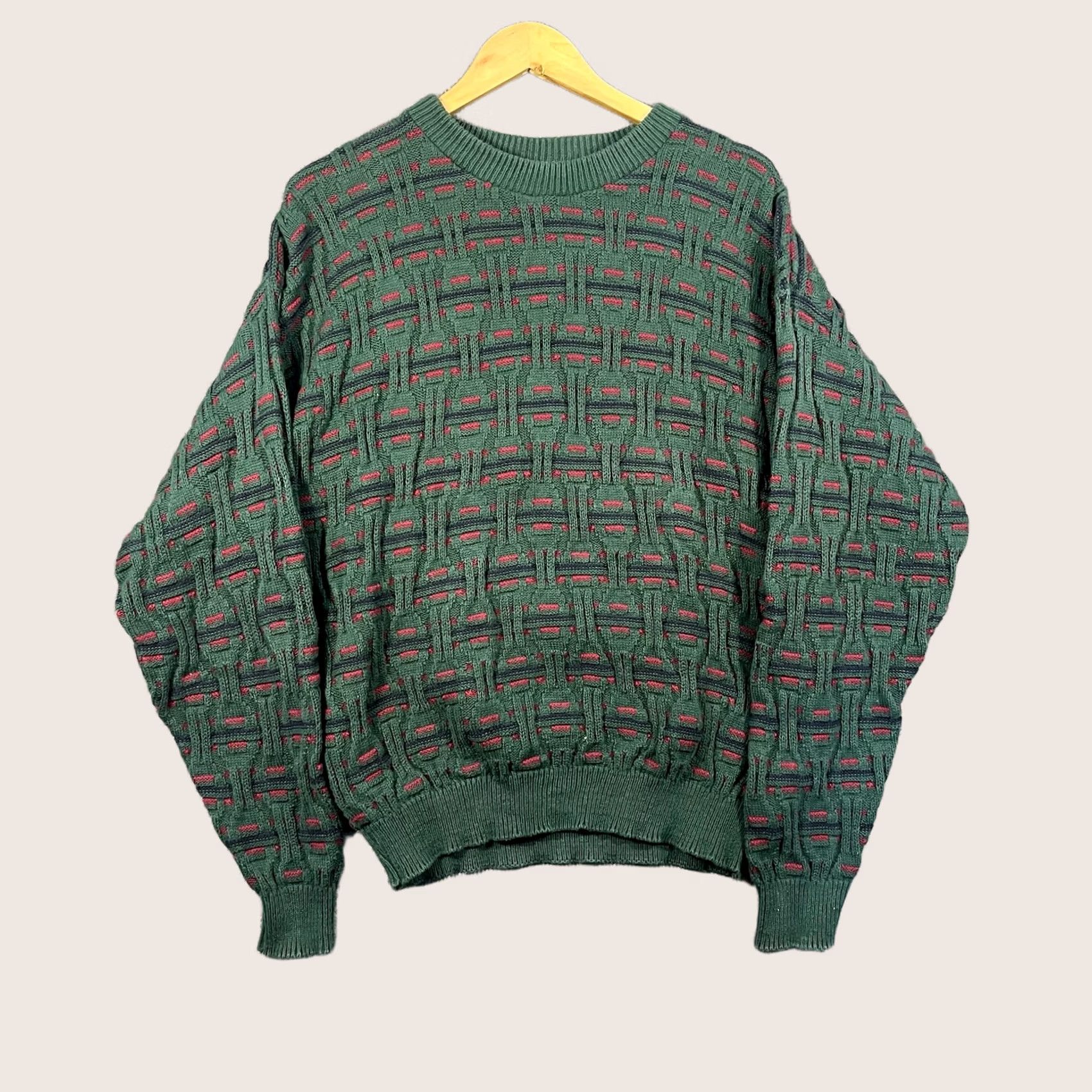 Vintage VINTAGE Peconic Bay Traders Sweater Mens M Knit Pullover Coogi Style Made In USA Size US M / EU 48-50 / 2 - 1 Thumbnail