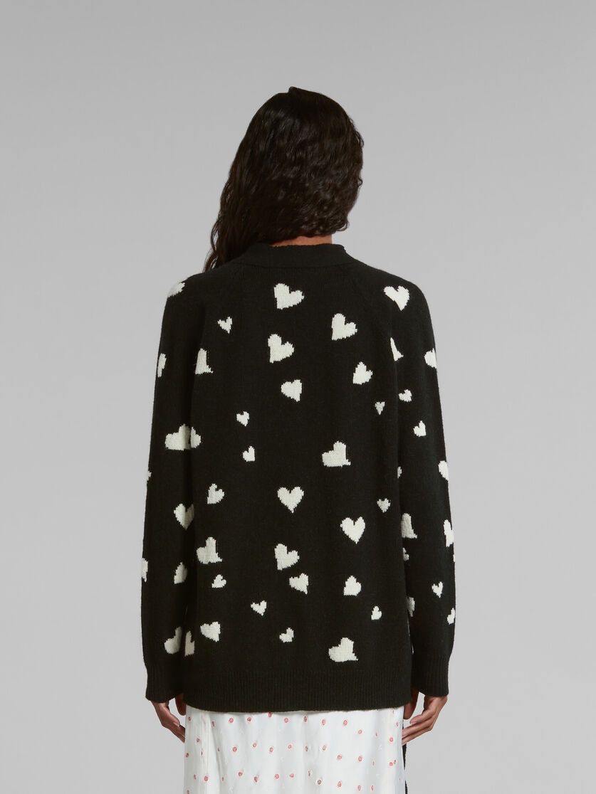 Marni o1w1db10824 Wool Cardigan in Black Size XS / US 0-2 / IT 36-38 - 3 Thumbnail