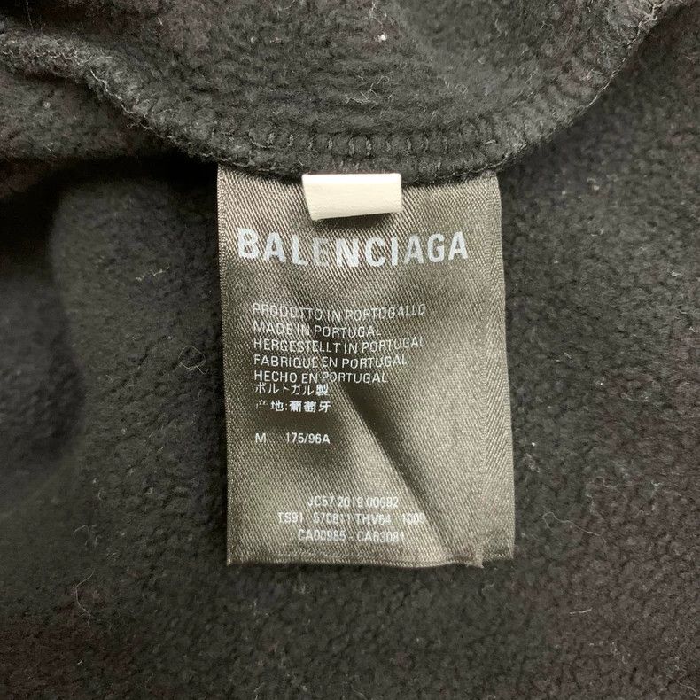 Balenciaga Balenciaga Black Eco-Hoodie Hoodie Size US M / EU 48-50 / 2 - 7 Thumbnail