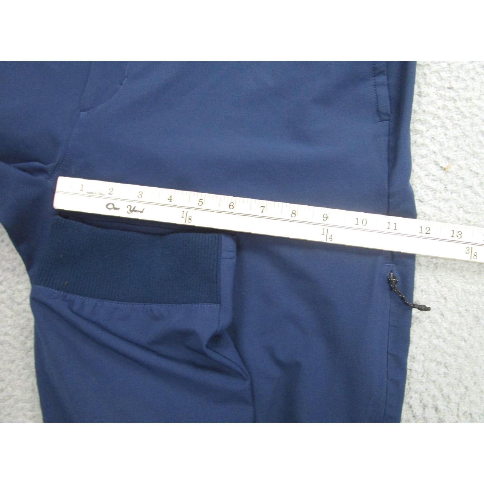 Vintage Mack Weldon Jogger Pants Mens XL Navy Blue Stretch Cuffed Zip Pockets Athletic Cross-Body Life: Activewear Casual Size US 36 / EU 52 - 6 Thumbnail