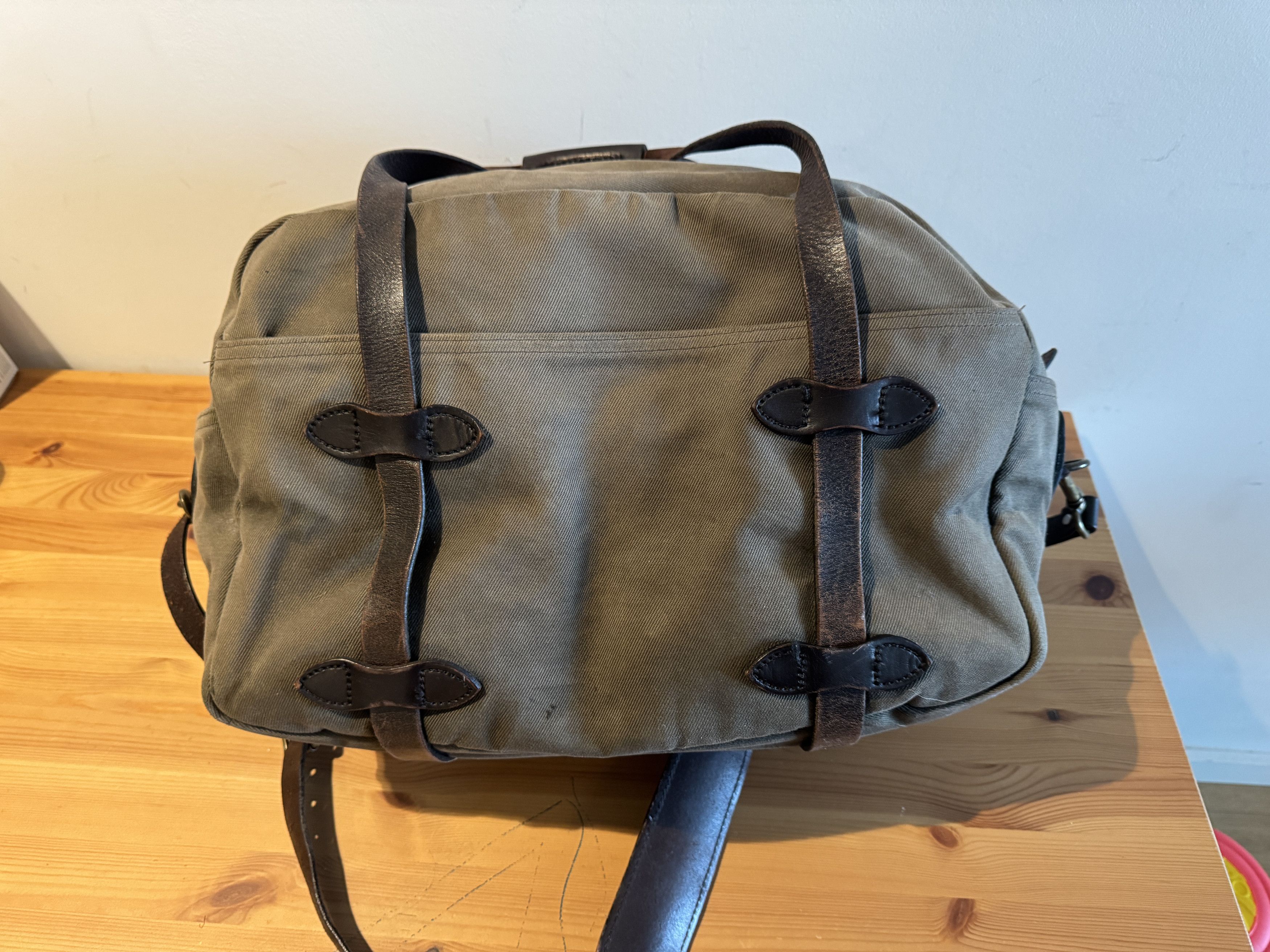 Filson Filson Leather Duffle Bag, Green / Olive - 70246 Size ONE SIZE - 5 Thumbnail
