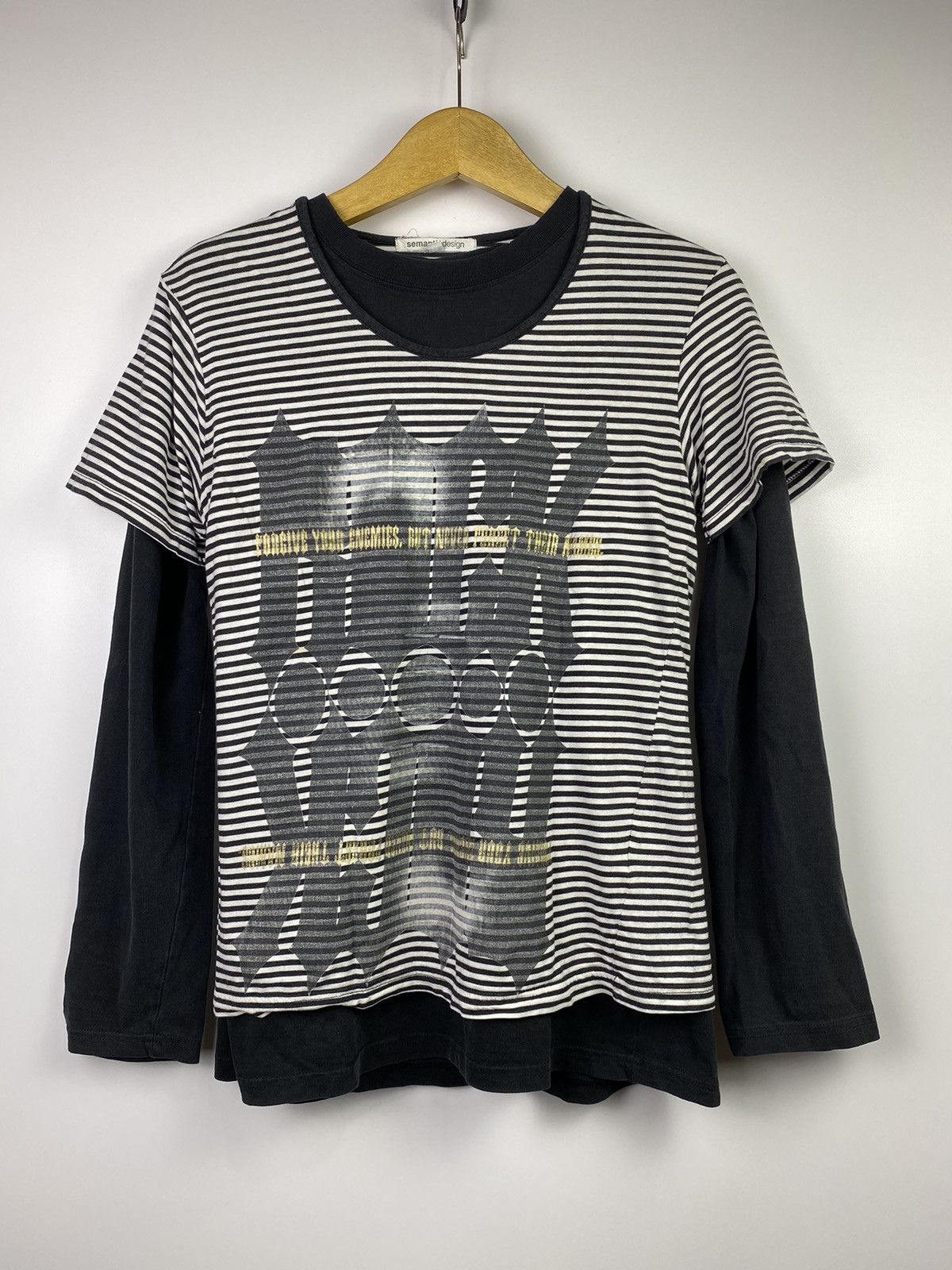 Beauty Beast × Hysteric Glamour × Japanese Brand japanese brand stripe tee semantic design poem Size US M / EU 48-50 / 2 - 10 Thumbnail