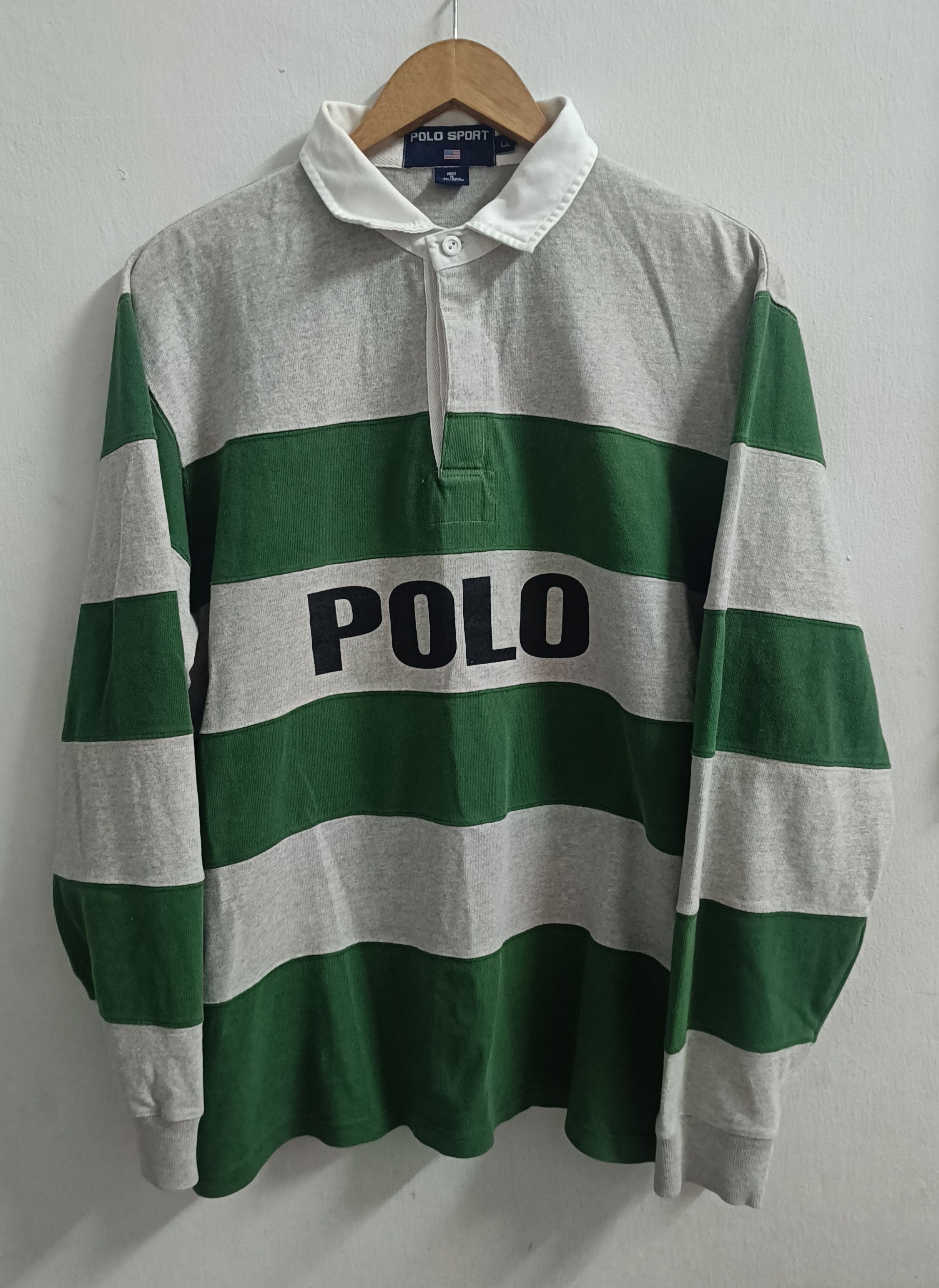 Polo Ralph Lauren 🔥🔥Rare Vintage 90s Polo Ralph Lauren Long Sleeve Shirt Size US L / EU 52-54 / 3 - 1 Thumbnail