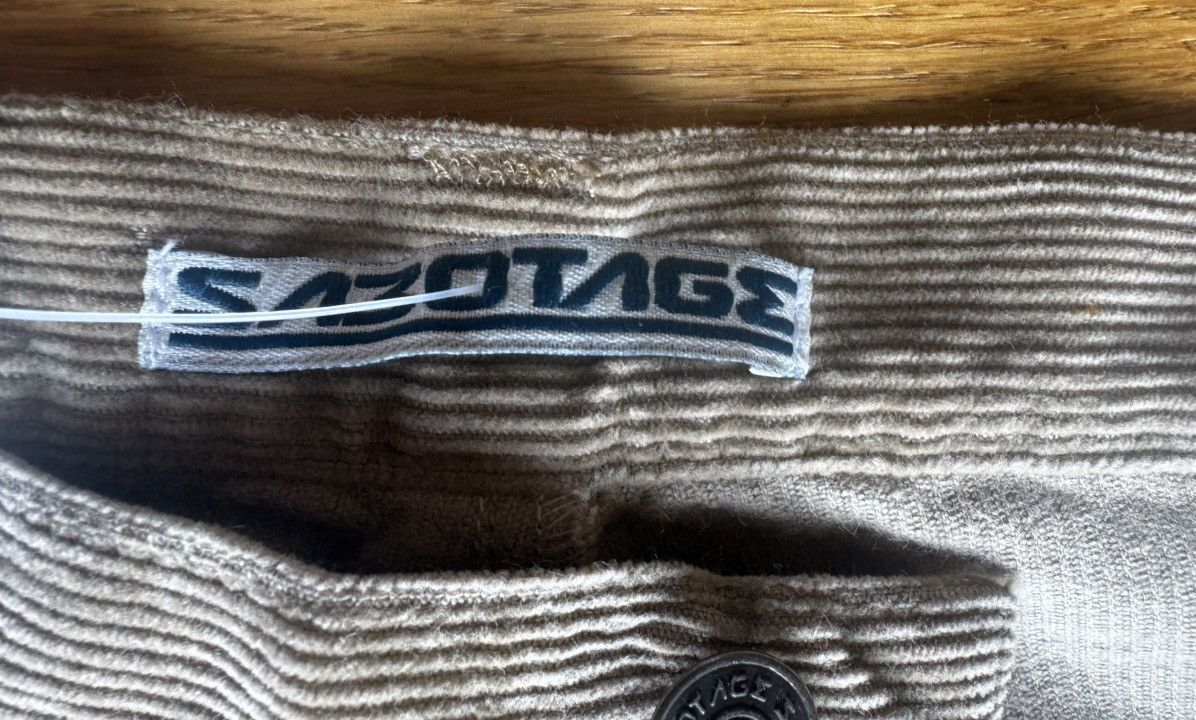 Walter Van Beirendonck NOS 1990’s Early Sabotage Contrast Corduroy Pants Size US 35 - 8 Thumbnail