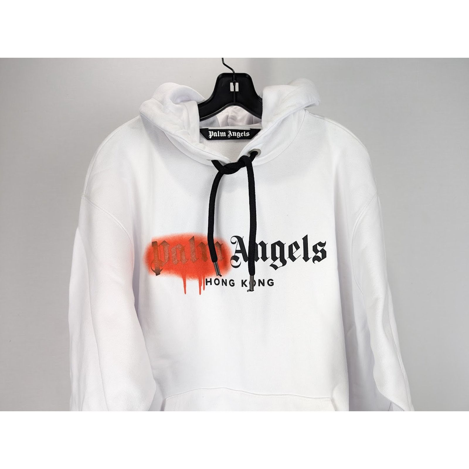 Palm Angels o1rshd1 HK SP Rayed Hoody in White/Orange Size US XXL / EU 58 / 5 - 6 Thumbnail