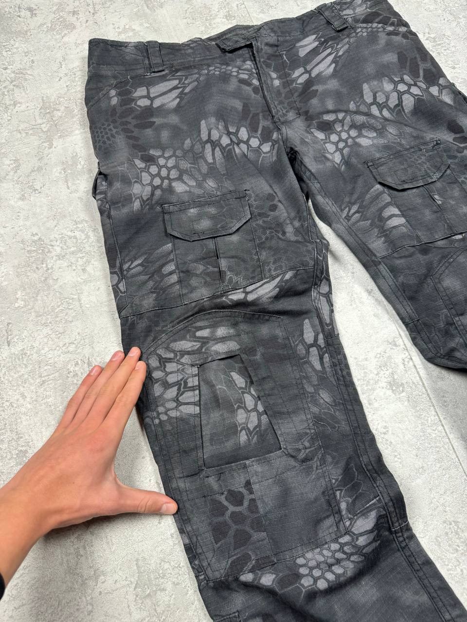 Japanese Brand Emerson Gray Camo Multipocket Tactical Pants Size 36 Size US 36 / EU 52 - 5 Thumbnail