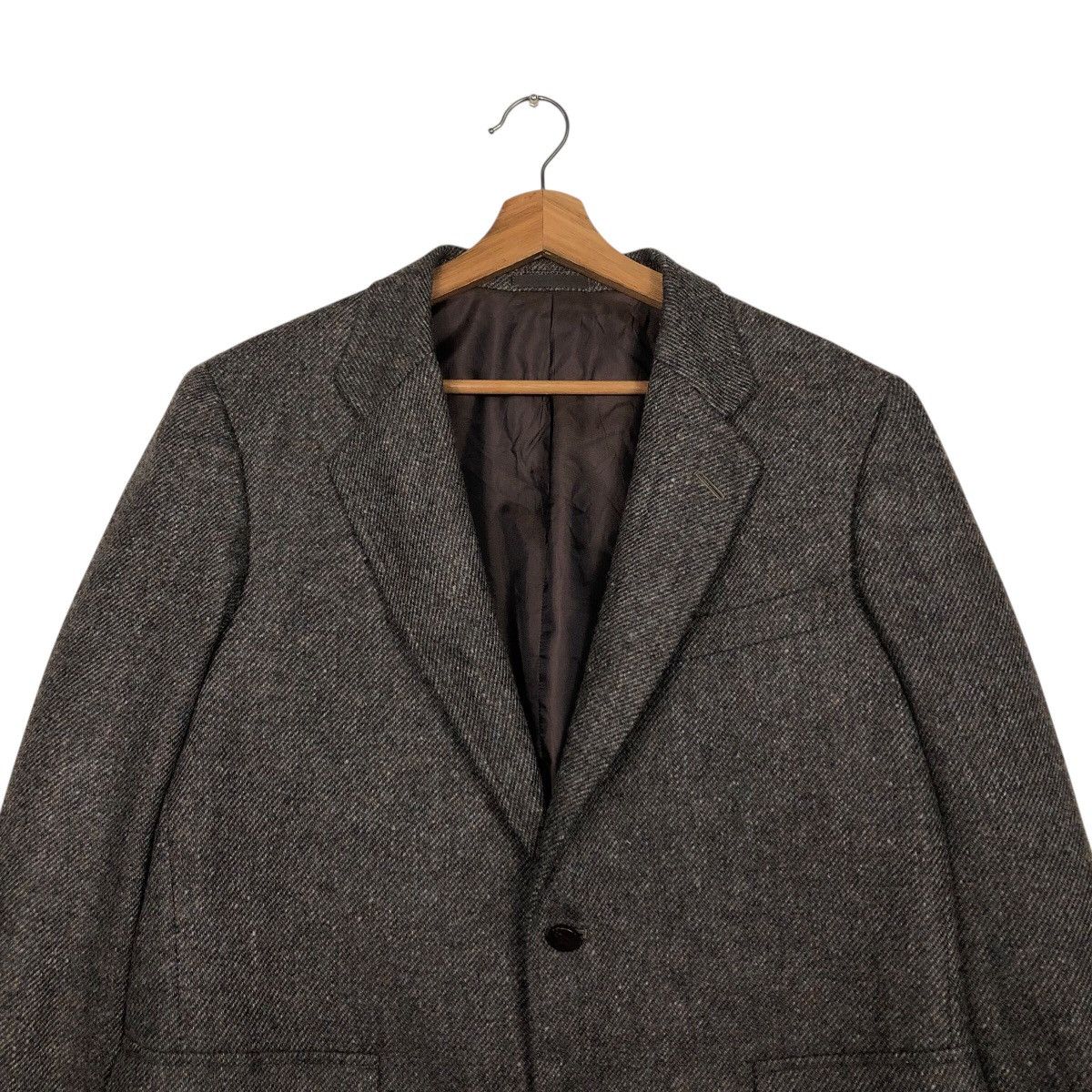 Burberry 📌Vintage Wool Jacket Herringbone Double Breast Burberrys Size US M / EU 48-50 / 2 - 4 Thumbnail