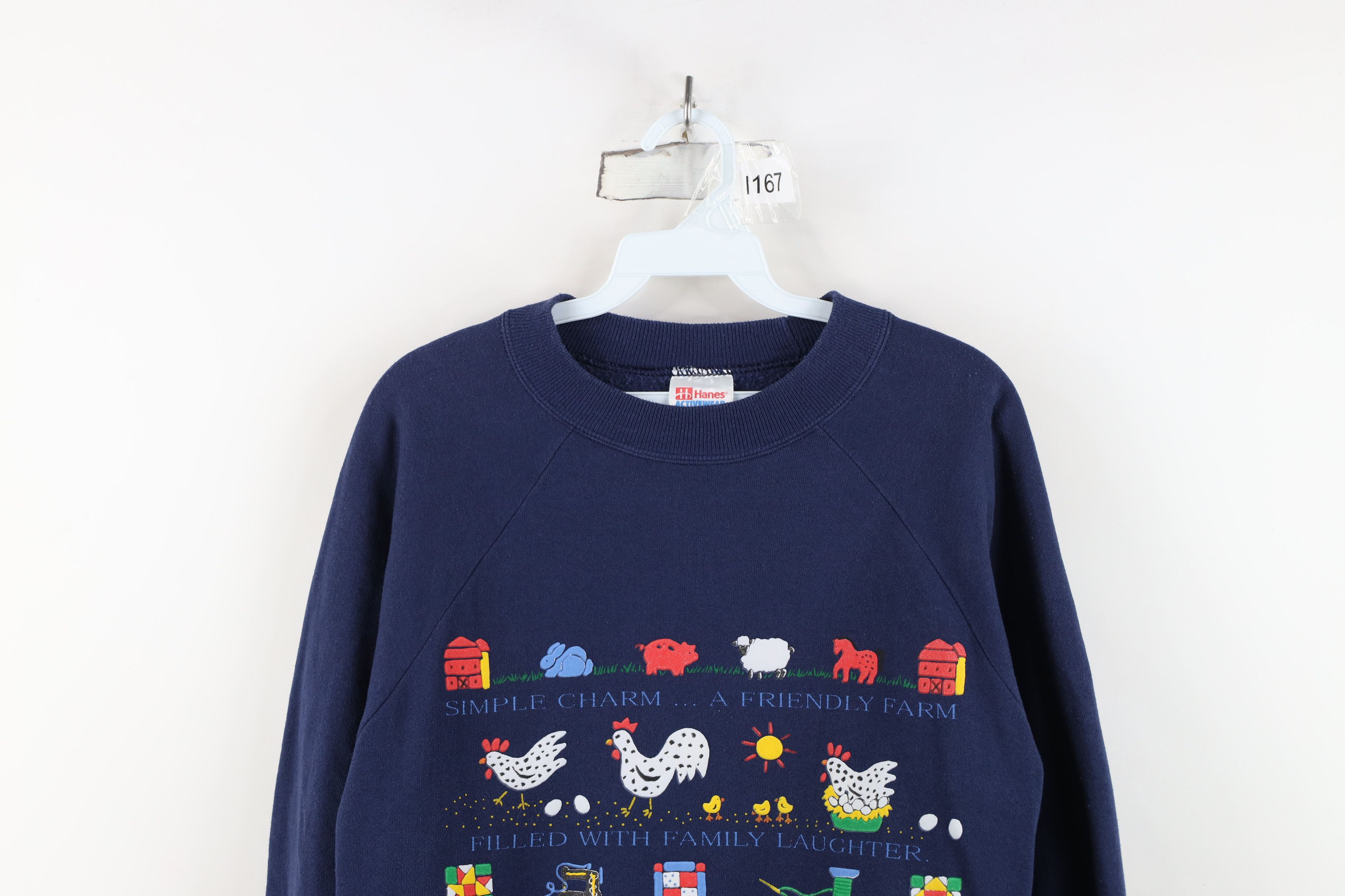 Vintage Vintage 90s Country Farmhouse Animal Crewneck Sweatshirt Size M / US 6-8 / IT 42-44 - 2 Thumbnail