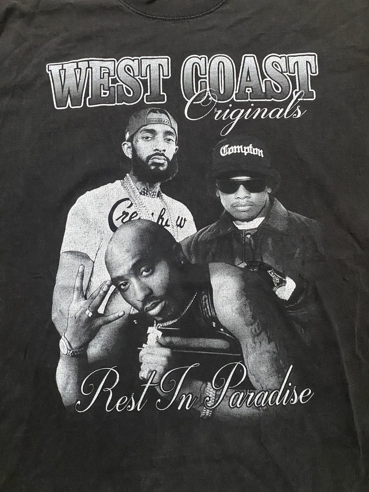 Rap Tees × Vintage 🔥Vintage🔥 Rap Tee 2Pac Nipsey Eazy E West Coast Original Size US XXL / EU 58 / 5 - 2 Thumbnail