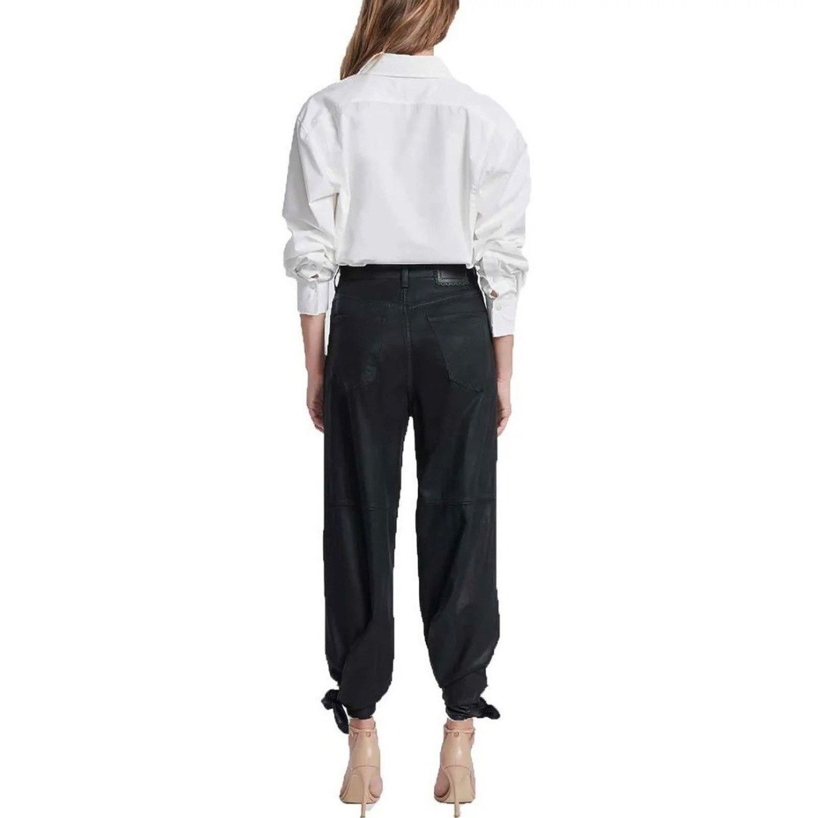 7 For All Mankind 7 For All Mankind Ankle Bow Tie Coated Pants US Size 2 Size 25" / US 0 / IT 36 - 3 Thumbnail