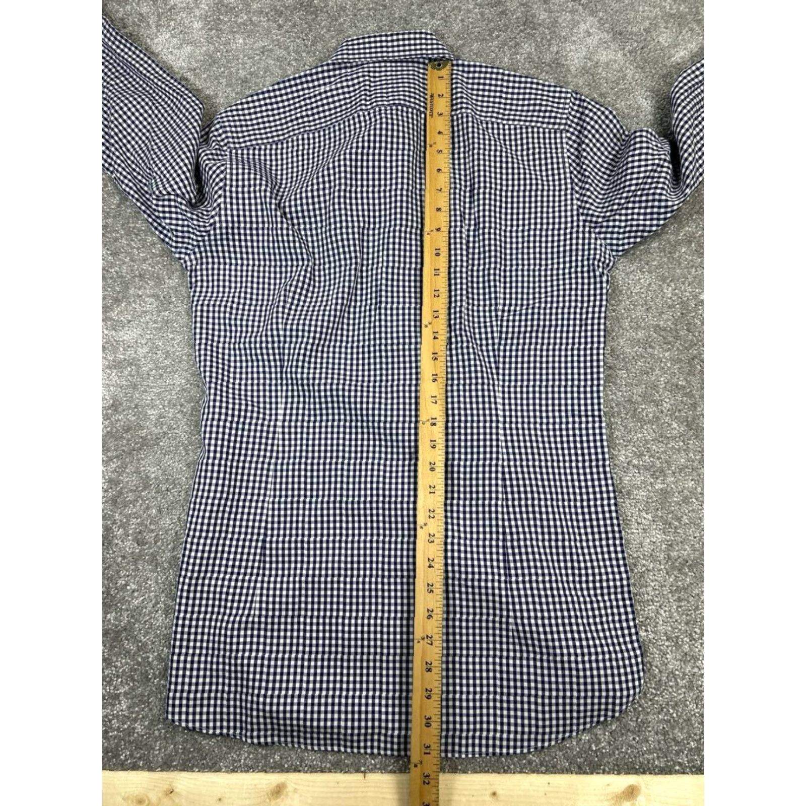 Bonobos Bonobos Dress Shirt Mens 15.5 Blue White Cotton Button Up Shirt Size 40R - 7 Thumbnail