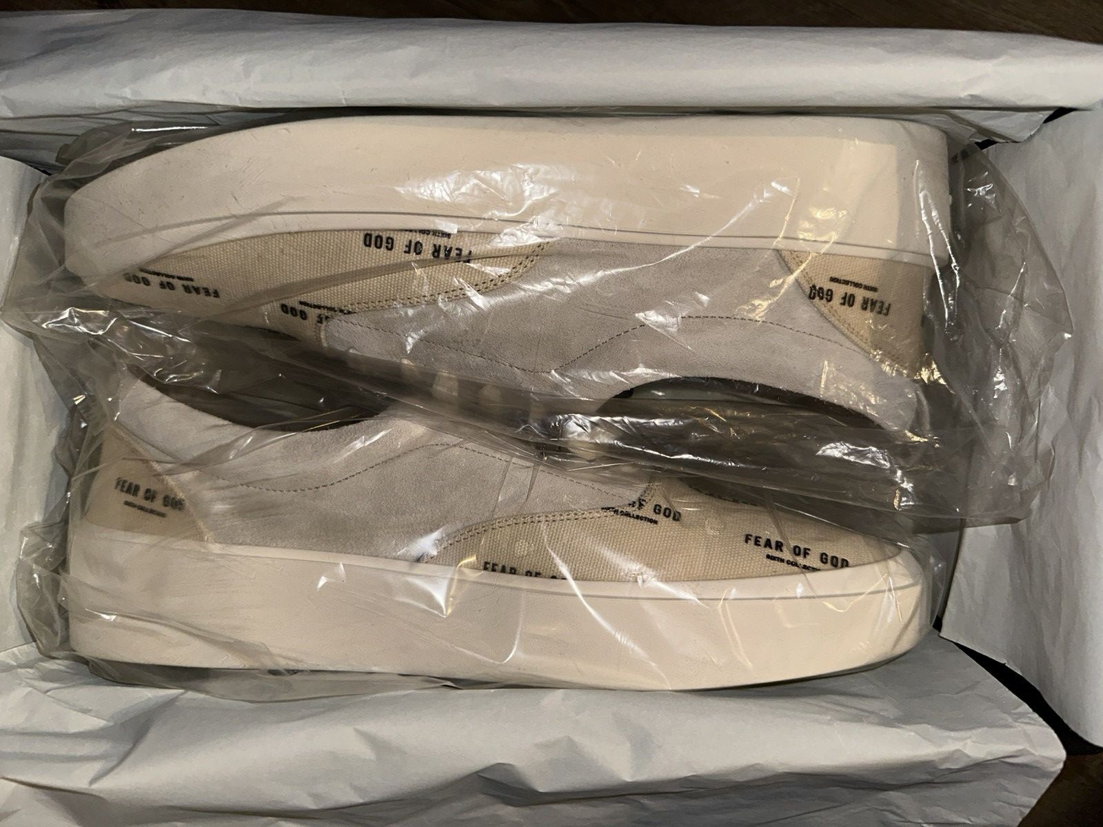 Fear of God Sixth Collection 101 Lace Up Sneakers Bone/Cream Size US 12 / EU 45 - 8 Thumbnail