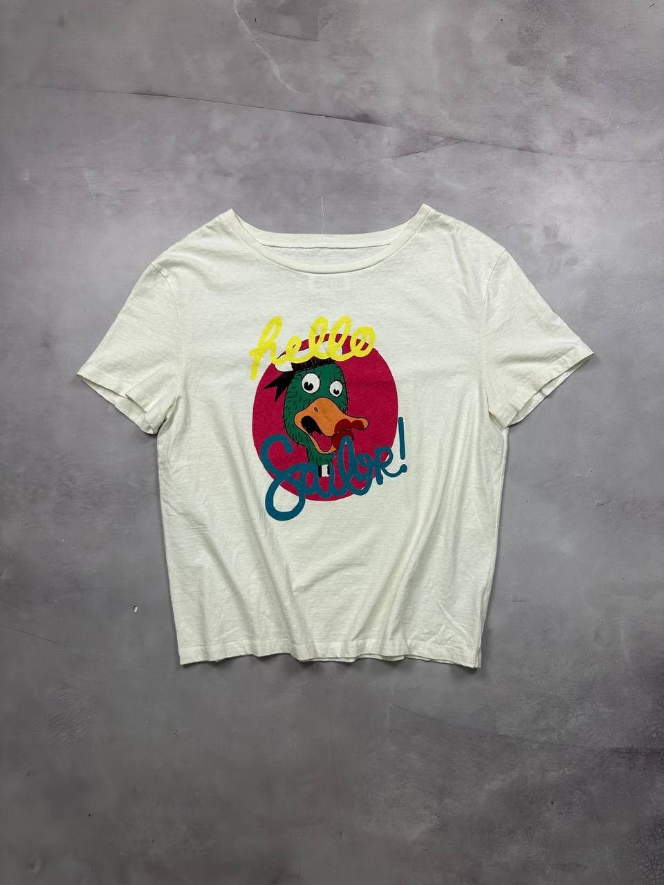 Maison Margiela Ss19 Maison Margiela Hello Sailor Tee(Wht/Boxy L) Size US L / EU 52-54 / 3 - 1 Thumbnail