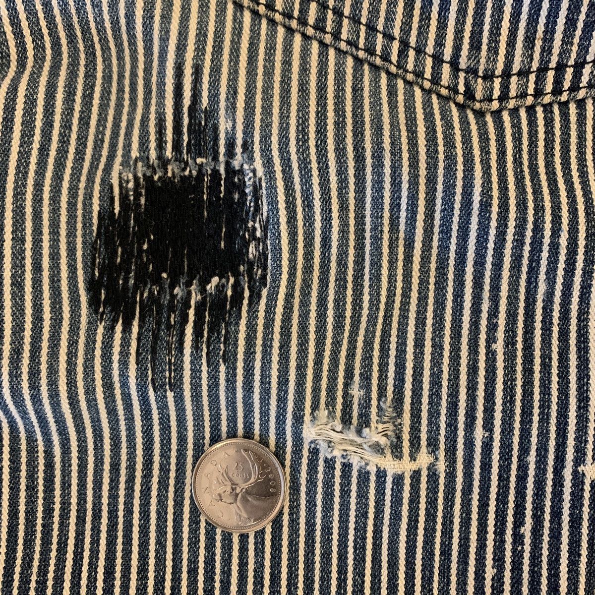 Number (N)ine Number (N)ine 2001AW “Standards” Blue Hickory Grunge Denim Size US 31 - 7 Thumbnail