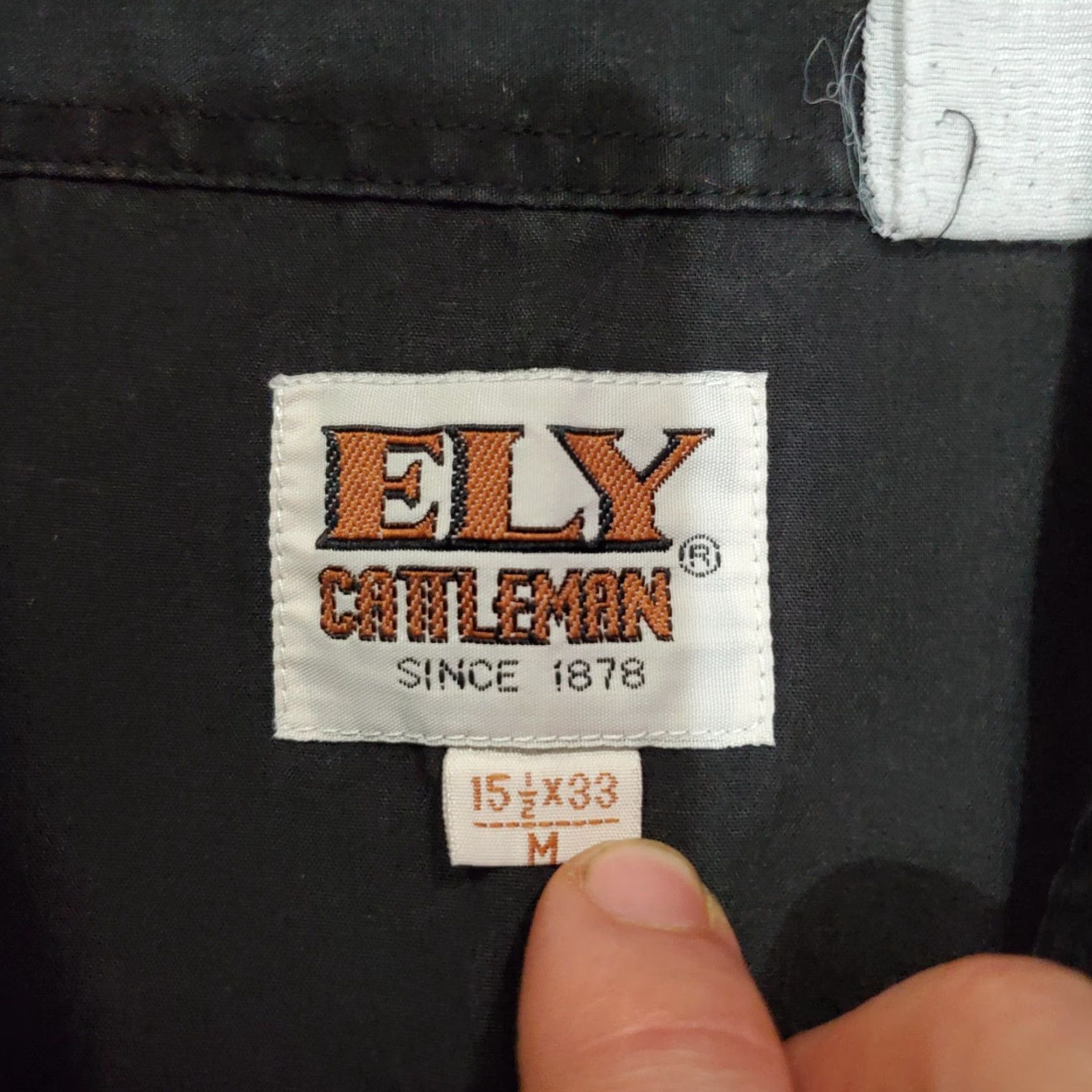 Vintage VINTAGE Ely Cattleman Shirt Mens M Black Western Pearl Snap Front Casual Size US M / EU 48-50 / 2 - 5 Thumbnail