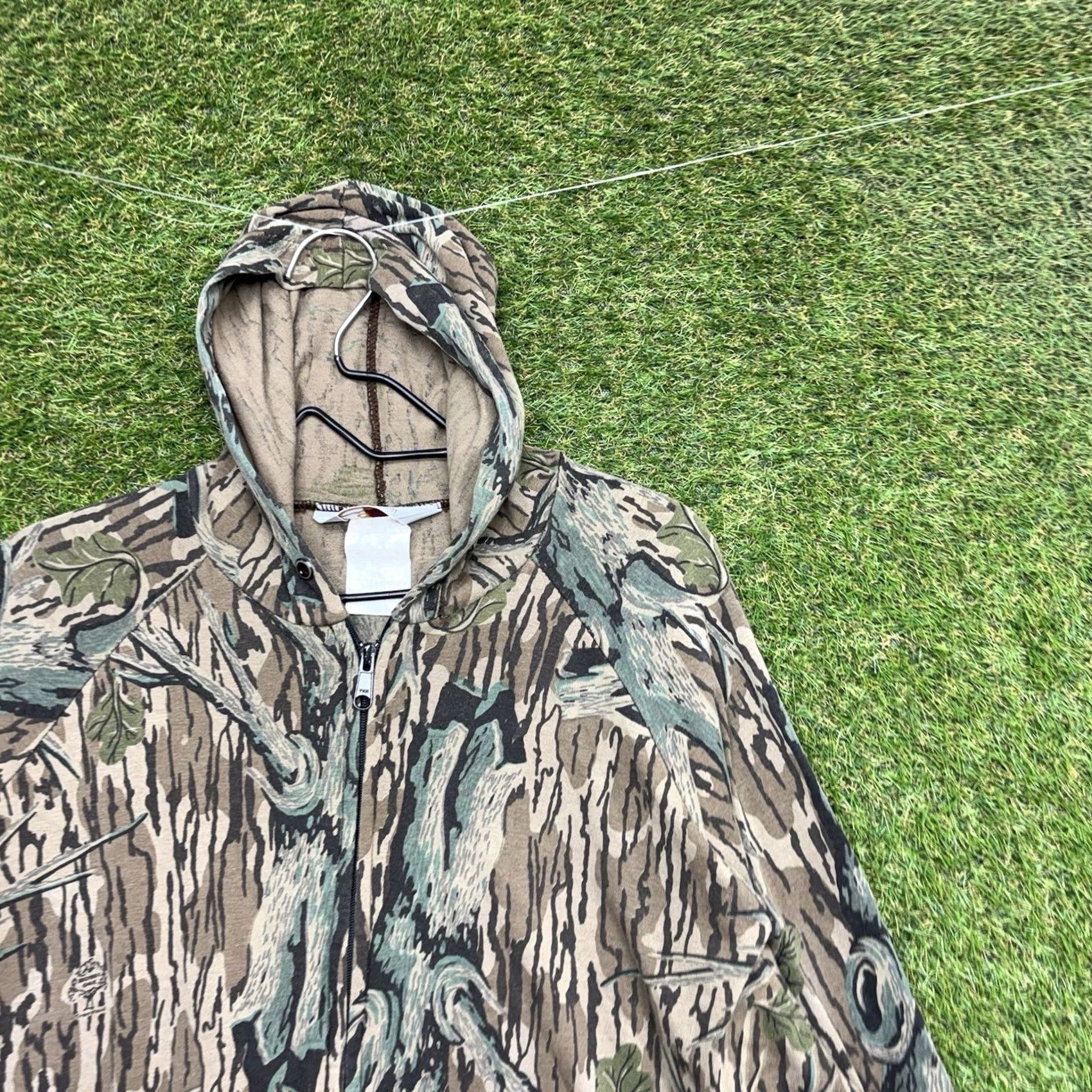 Carhartt VINTAGE Carhartt Hoodie Camouflage Full Zip Hooded Mens XL 80s Mossy Oak Hunting Baggy? Size US XL / EU 56 / 4 - 3 Thumbnail