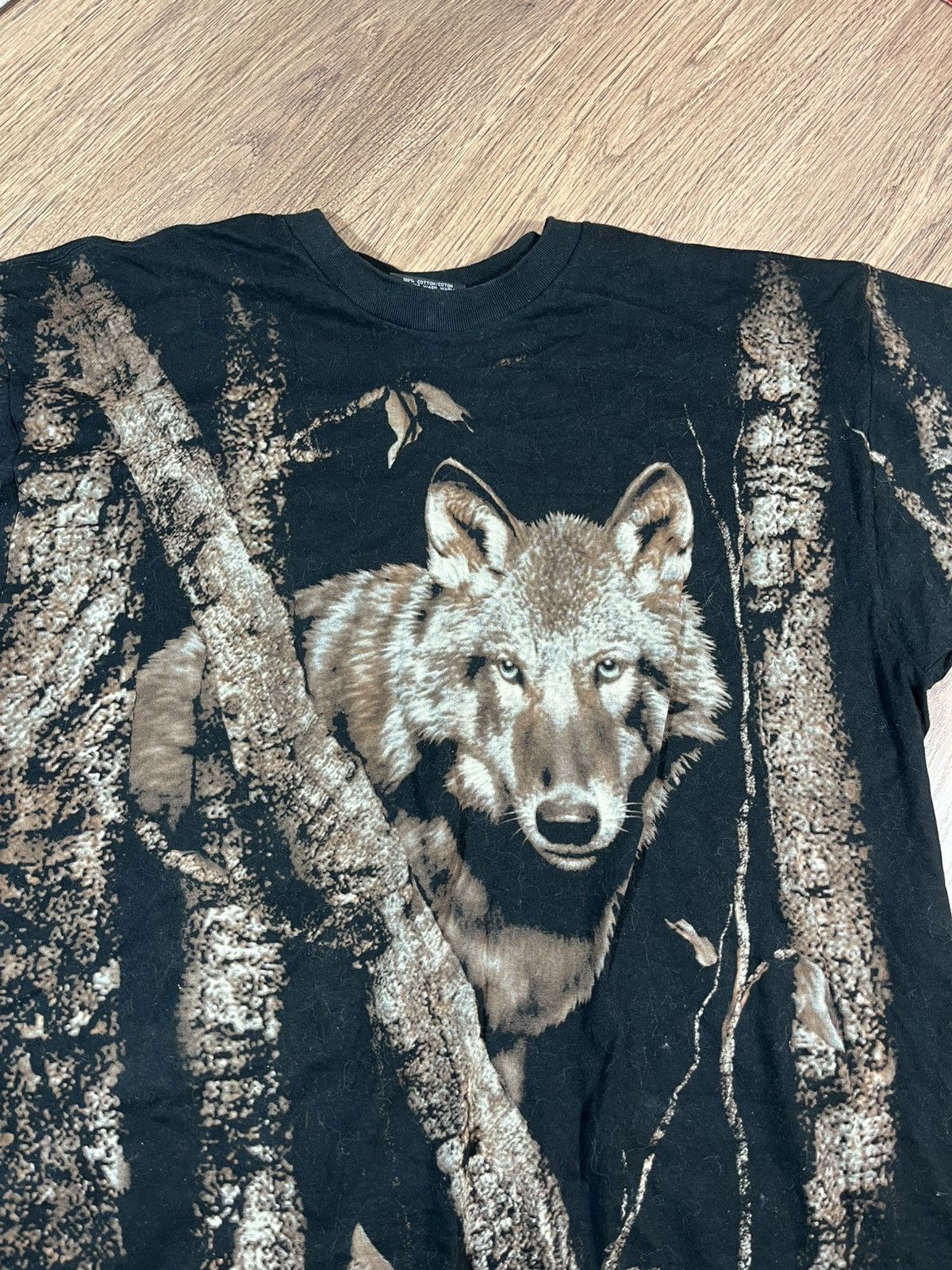 Band Tees Vintage 90s Radical Nature Wolf T Shirt Size US XXL / EU 58 / 5 - 2 Thumbnail