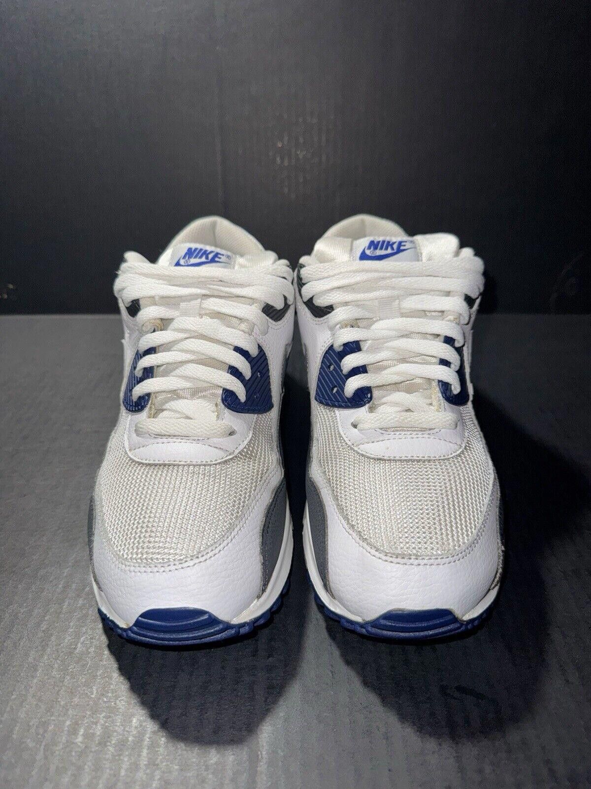 Nike Nike Air Max 90 Essential White Deep Royal 537384-104 Sz 9.5 Size US 9.5 / EU 42-43 - 3 Thumbnail