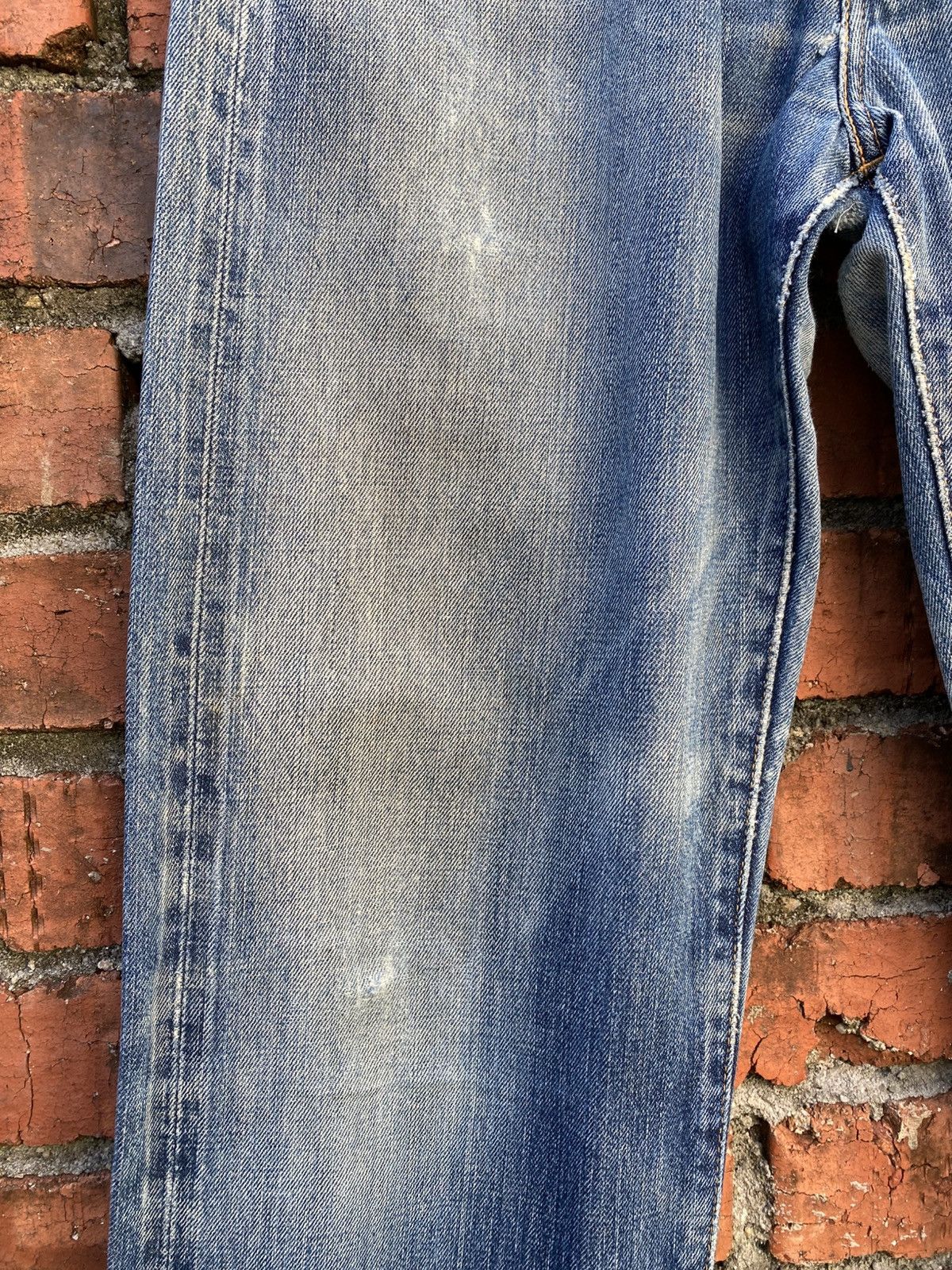 Levi's Vintage Clothing W33x29 Vintage levi's 502 big E redline distressed Size US 33 - 3 Thumbnail
