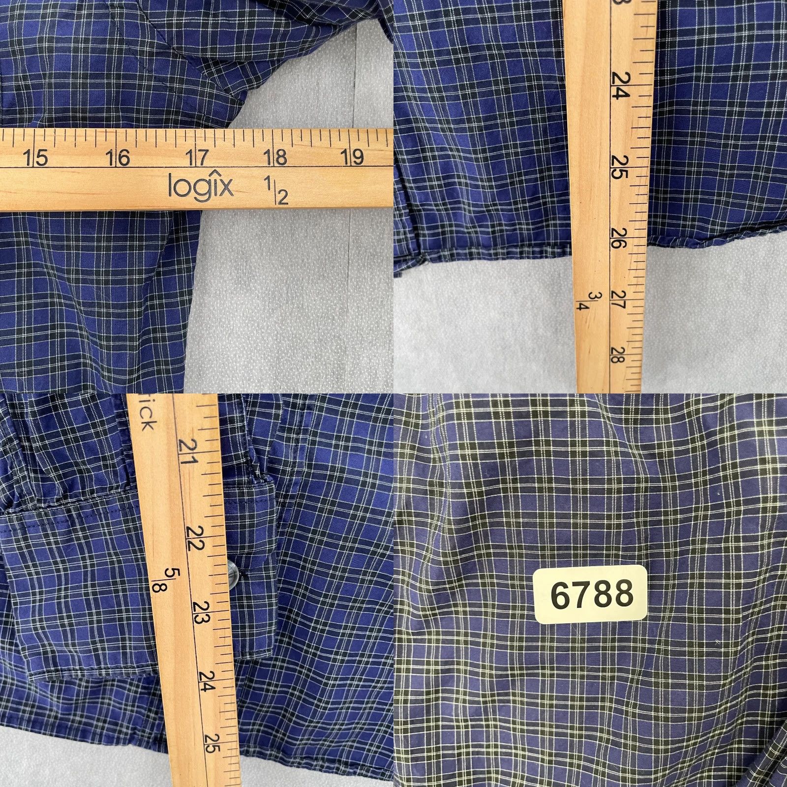 Todd Snyder VINTAGE Todd Snyder New York Plaid Button-Up Shirt Men XS Blue Long Sleeve Designer Casual Size US XS / EU 42 / 0 - 8 Thumbnail