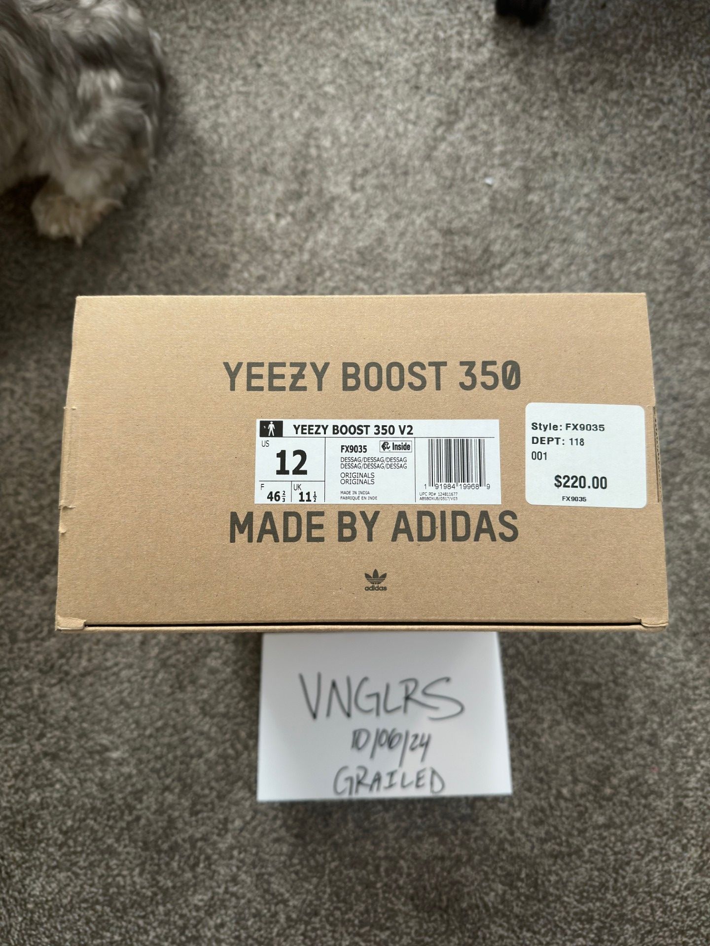 Adidas × Yeezy Adidas Yeezy Boost 350 V2 Desert Sage Size US 12 / EU 45 - 9 Thumbnail