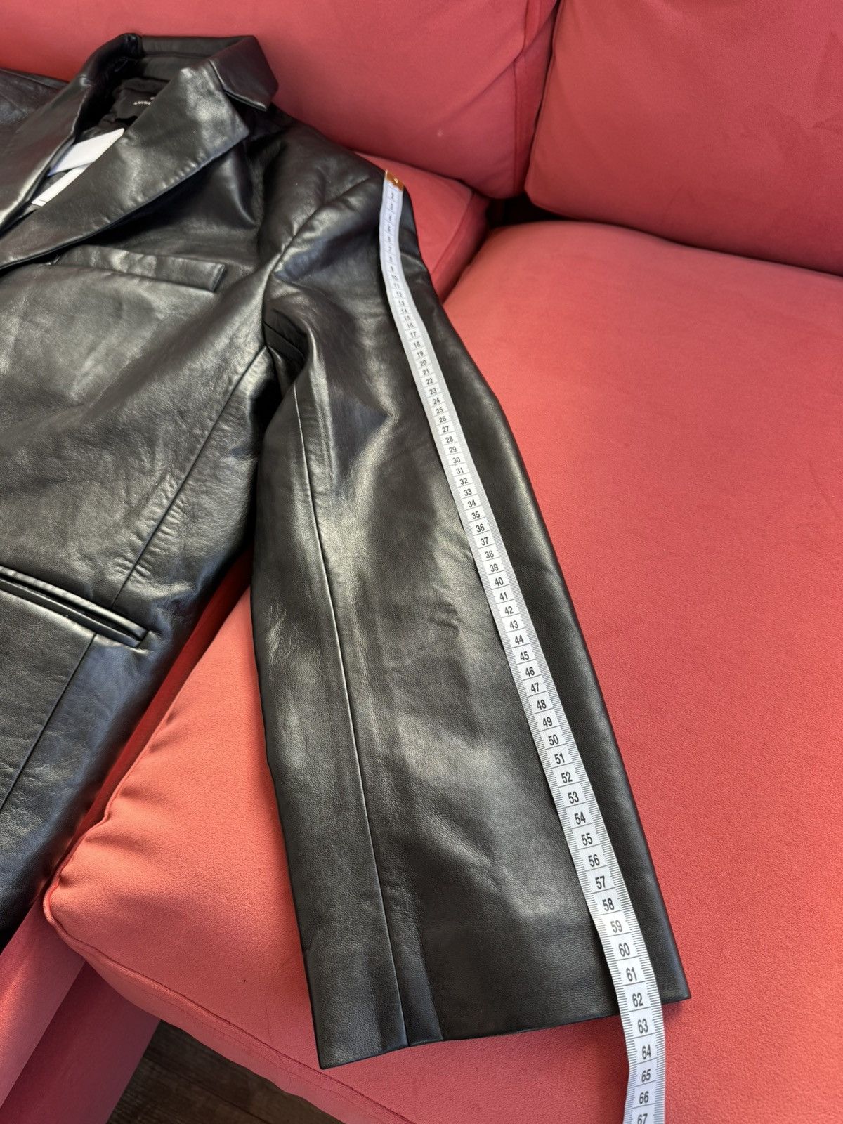 Anine Bing Anine Bing New Long Leather coat, black, size L Size L / US 10 / IT 46 - 9 Thumbnail