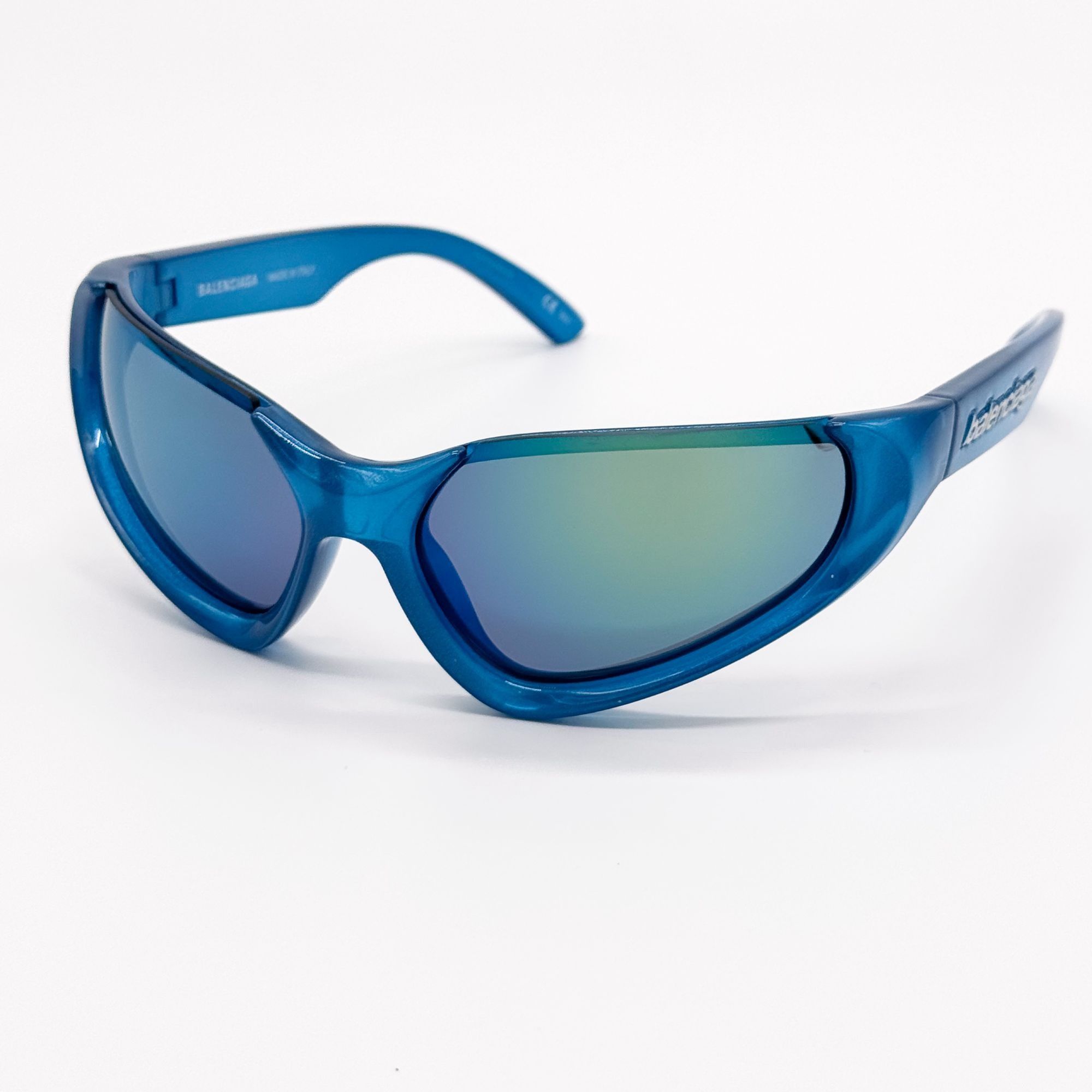 Balenciaga NEW BALENCIAGA BB0202S 003 SUNGLASSES BLUE OVERSIZED WOMEN Size ONE SIZE - 2 Thumbnail