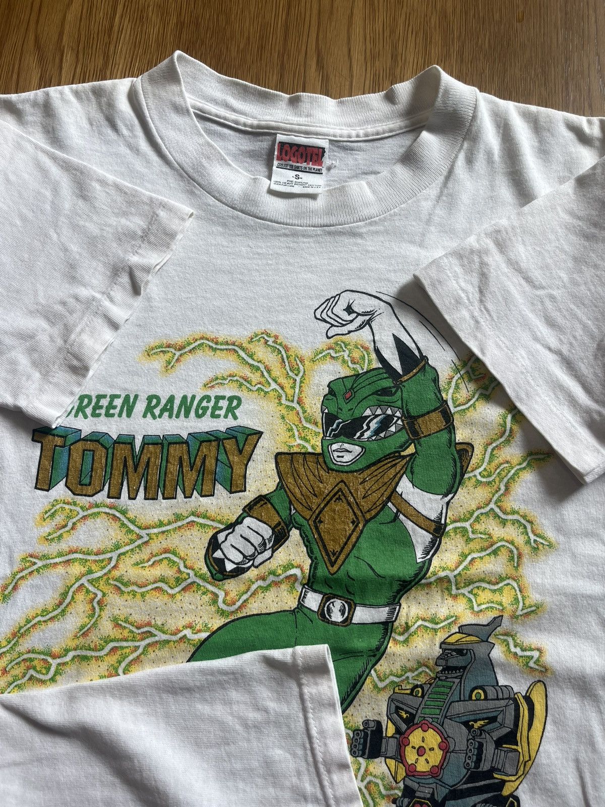 Vintage Vintage Green Ranger TOMMY Power Ranger 1994’s Saban Tshirt Size US S / EU 44-46 / 1 - 7 Thumbnail