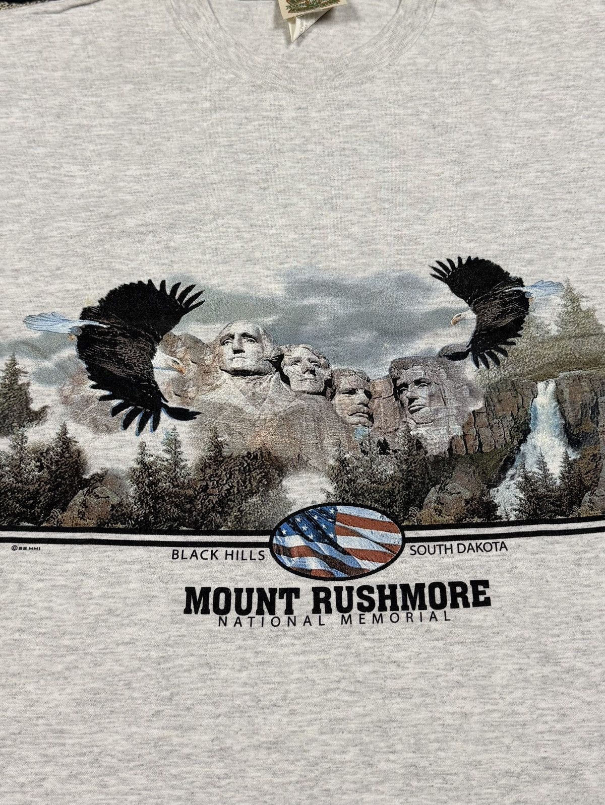 Vintage 90s Mount Rushmore Black Hills South Dakota Wrap Around Tee Size US M / EU 48-50 / 2 - 5 Thumbnail