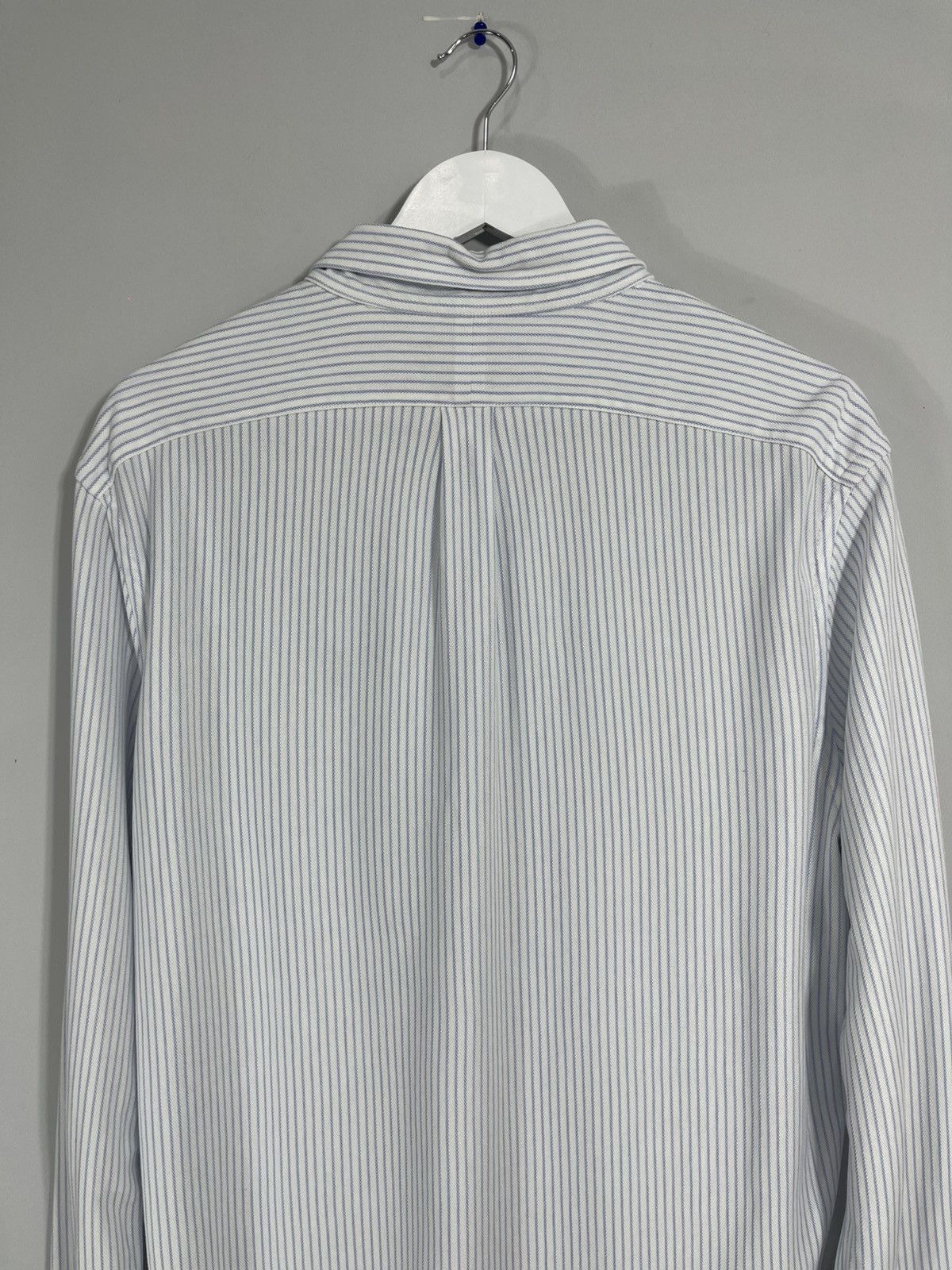 Polo Ralph Lauren Polo Ralph Lauren Knit Oxford White/Blue Striped Shirt Size US XL / EU 56 / 4 - 9 Thumbnail