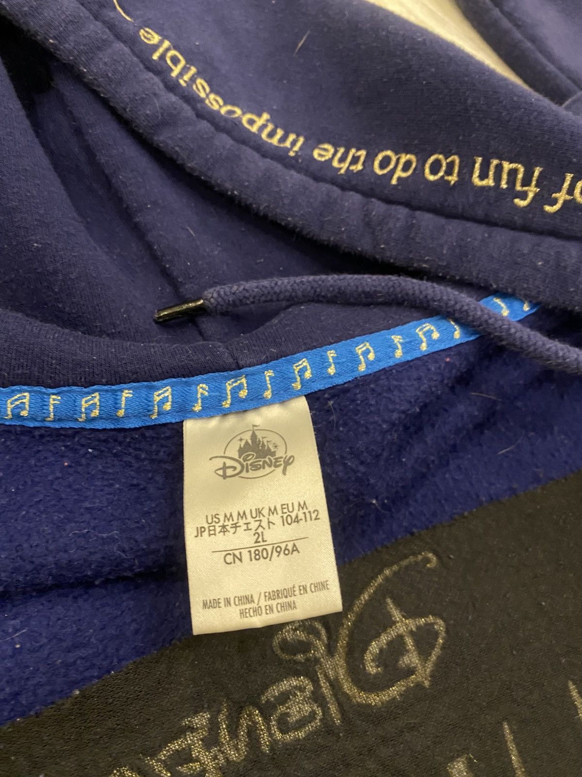 Disney × Japanese Brand Disney Fantasia Zip-up Hoodie Size US L / EU 52-54 / 3 - 6 Thumbnail