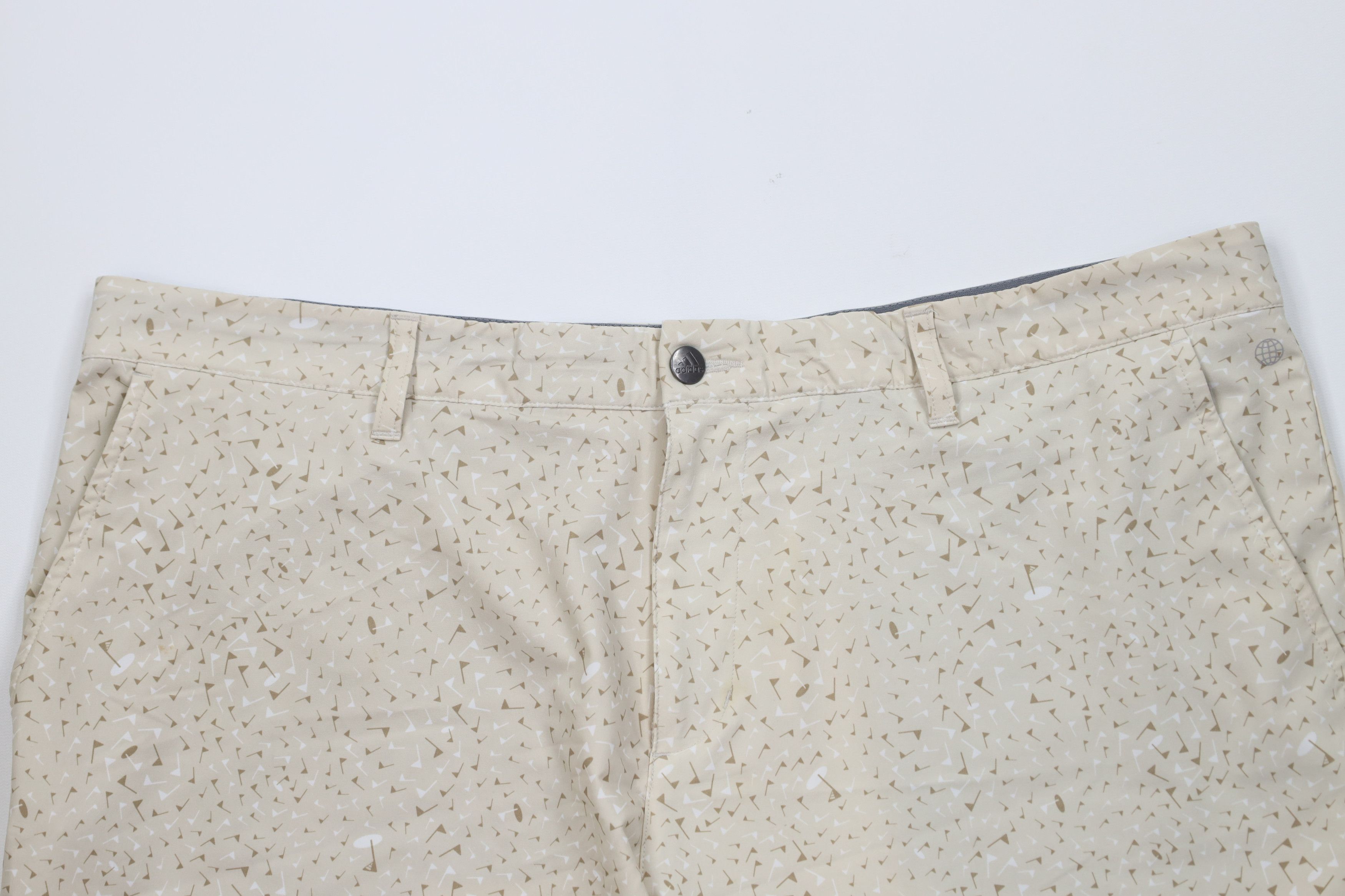 Adidas Adidas Golf All Over Print Tech Golfing Chino Shorts Beige Size US 38 / EU 54 - 2 Thumbnail