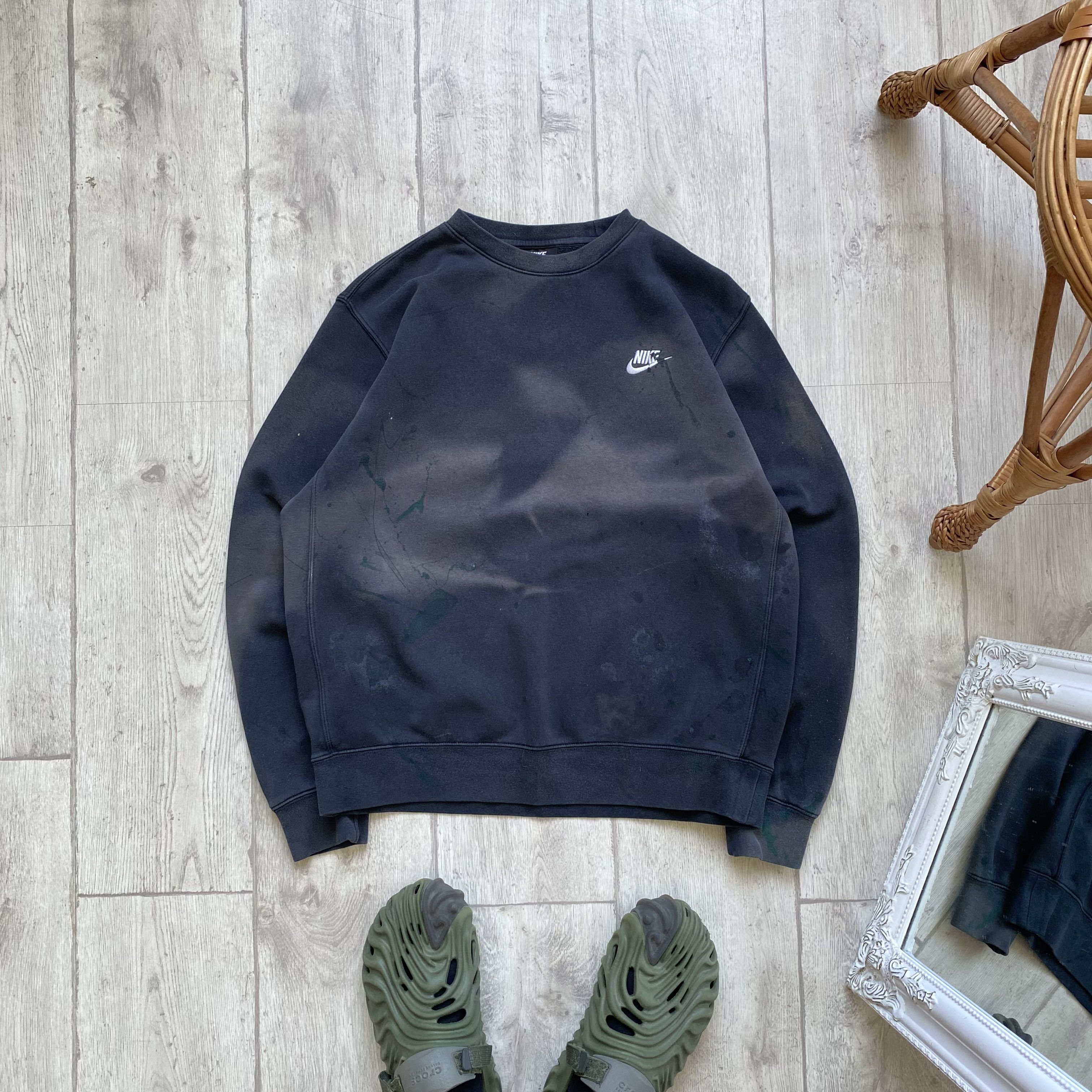 Nike 🦏 Nike Trashed Boxy sweatshirt Paint Faded vintage Size US M / EU 48-50 / 2 - 1 Thumbnail