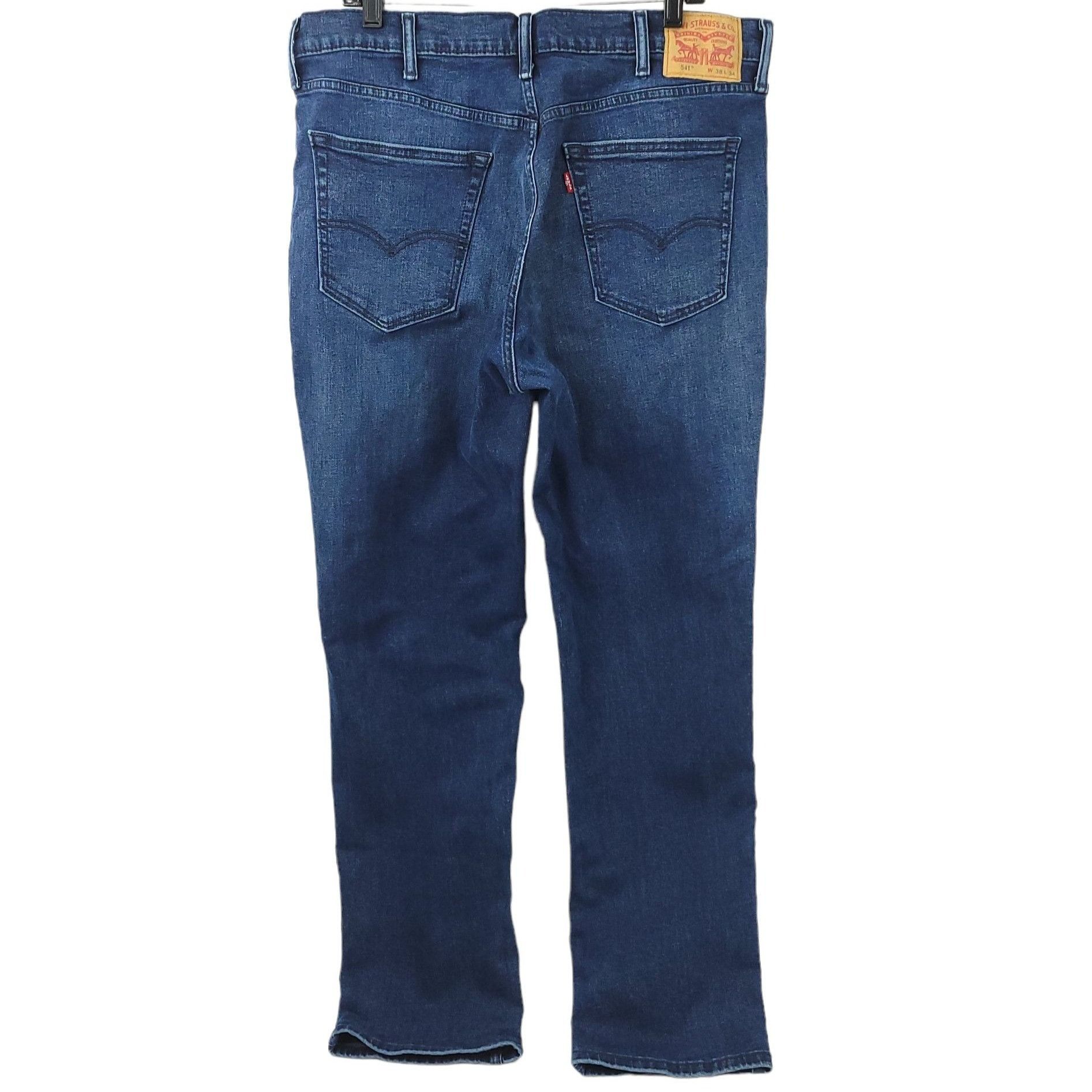 Levi's Levis 541 Jeans Mens 38x34 (Fit 38x32) Altered Hem Athletic Size US 38 / EU 54 - 2 Thumbnail