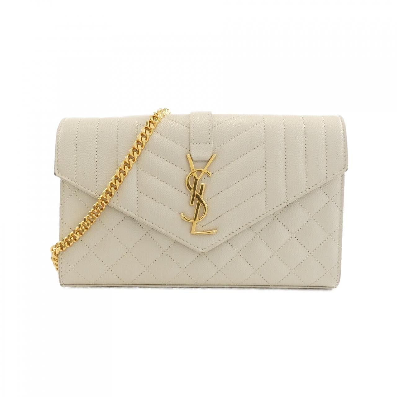 Yves Saint Laurent Yves Saint Laurent Saint Laurent Calf Chain Wallet Leather Shoulder 620280BOW91 DUTY FREE for USA Size ONE SIZE - 1 Thumbnail