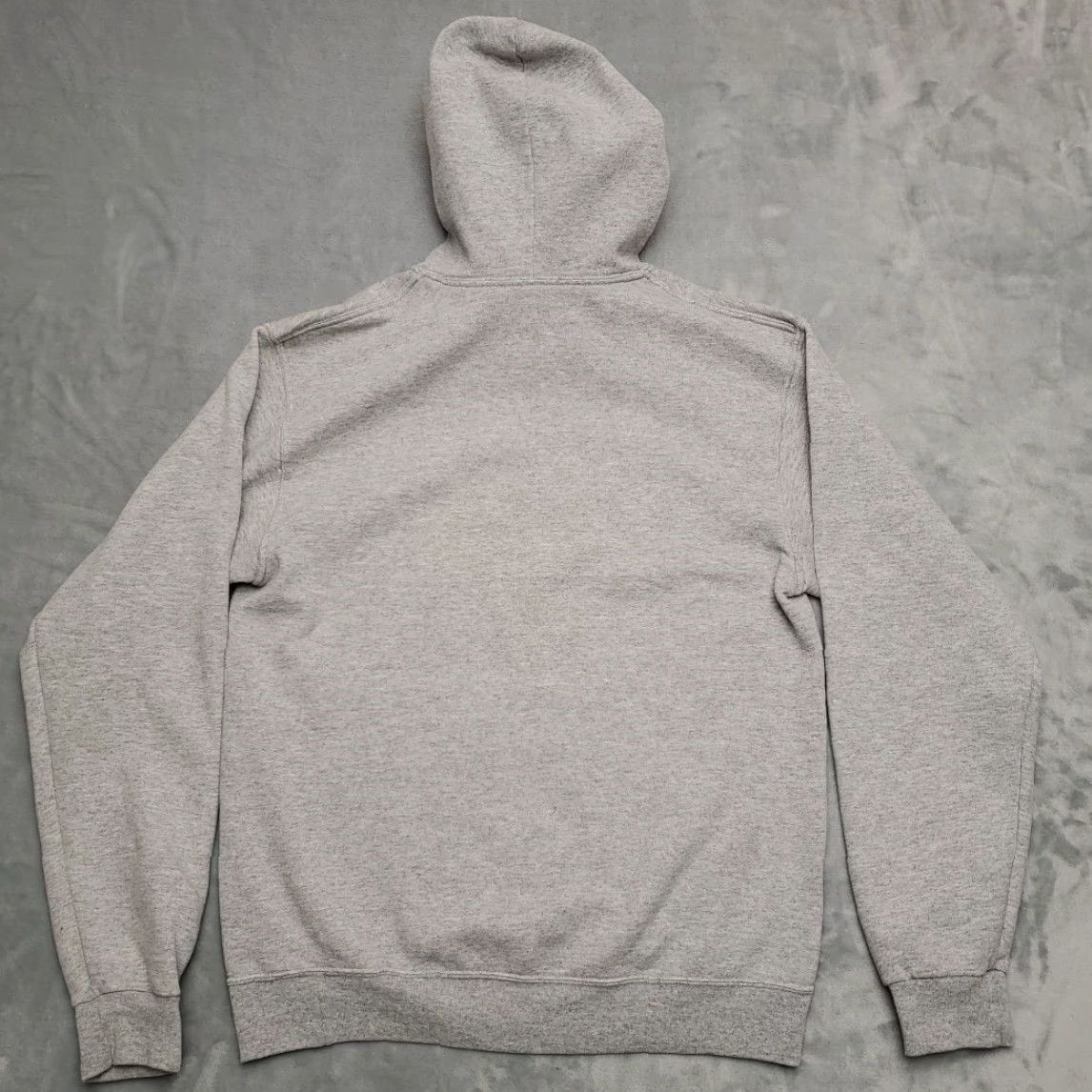 Fruit Of The Loom Bronco Hoodie Mens M Full Zip Gray Hooded Horse Street Art Sweatshirt Hand Made Size US M / EU 48-50 / 2 - 4 Thumbnail