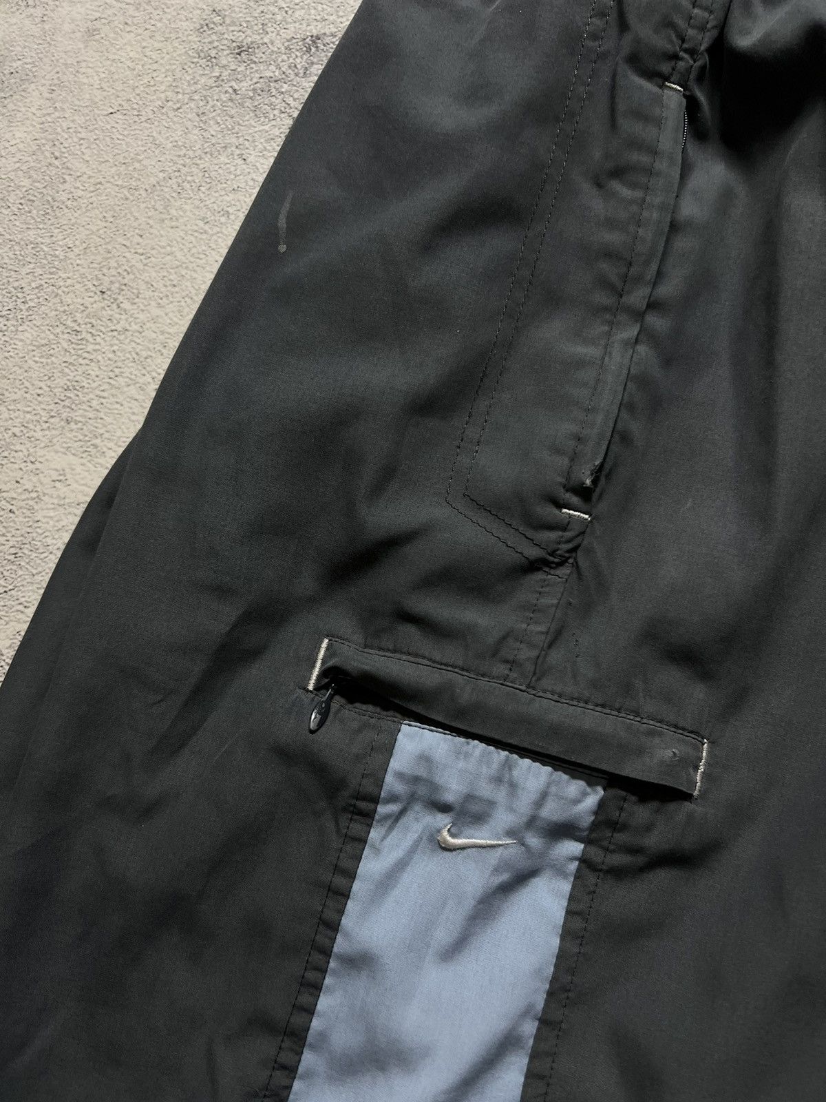 Nike × Vintage Vintage Y2K Nike Nylon Mini Swoosh Faded Pants 00’s Size US 32 / EU 48 - 8 Thumbnail